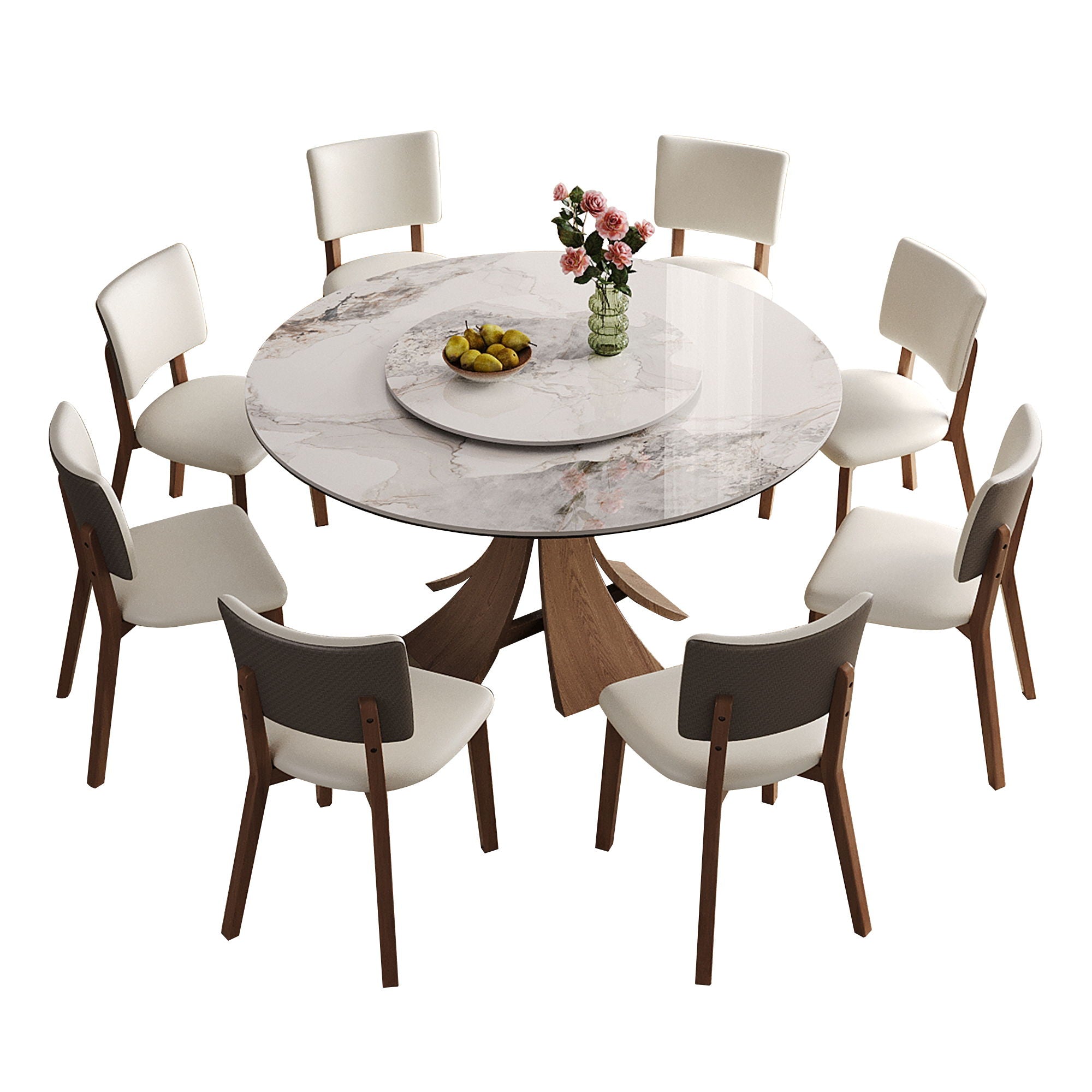Dining Table Set With Wooden Base - Best Buy Furniture