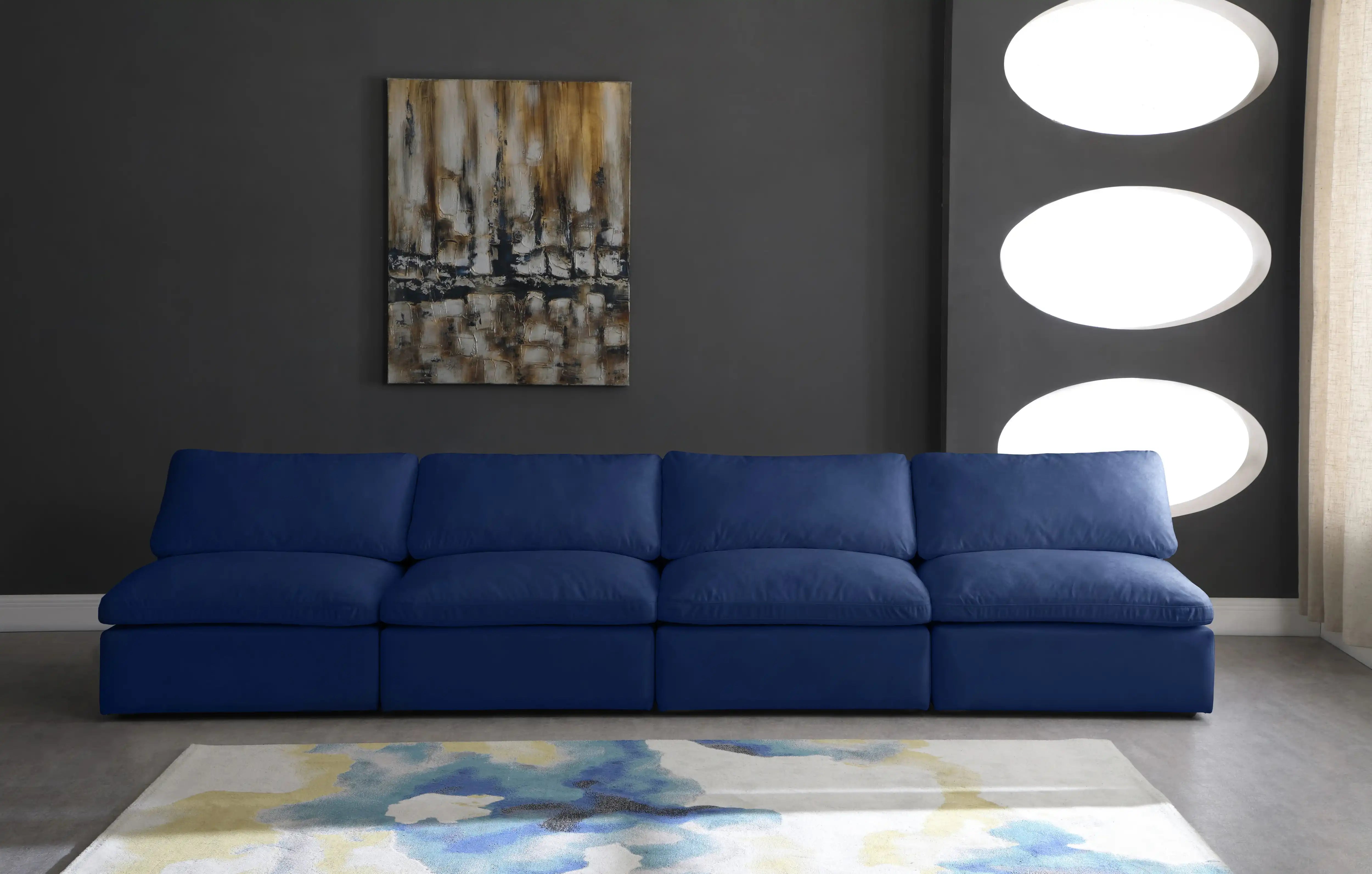 Cozy - Modular Armless 4 Seat Sofa - Best Buy Furniture