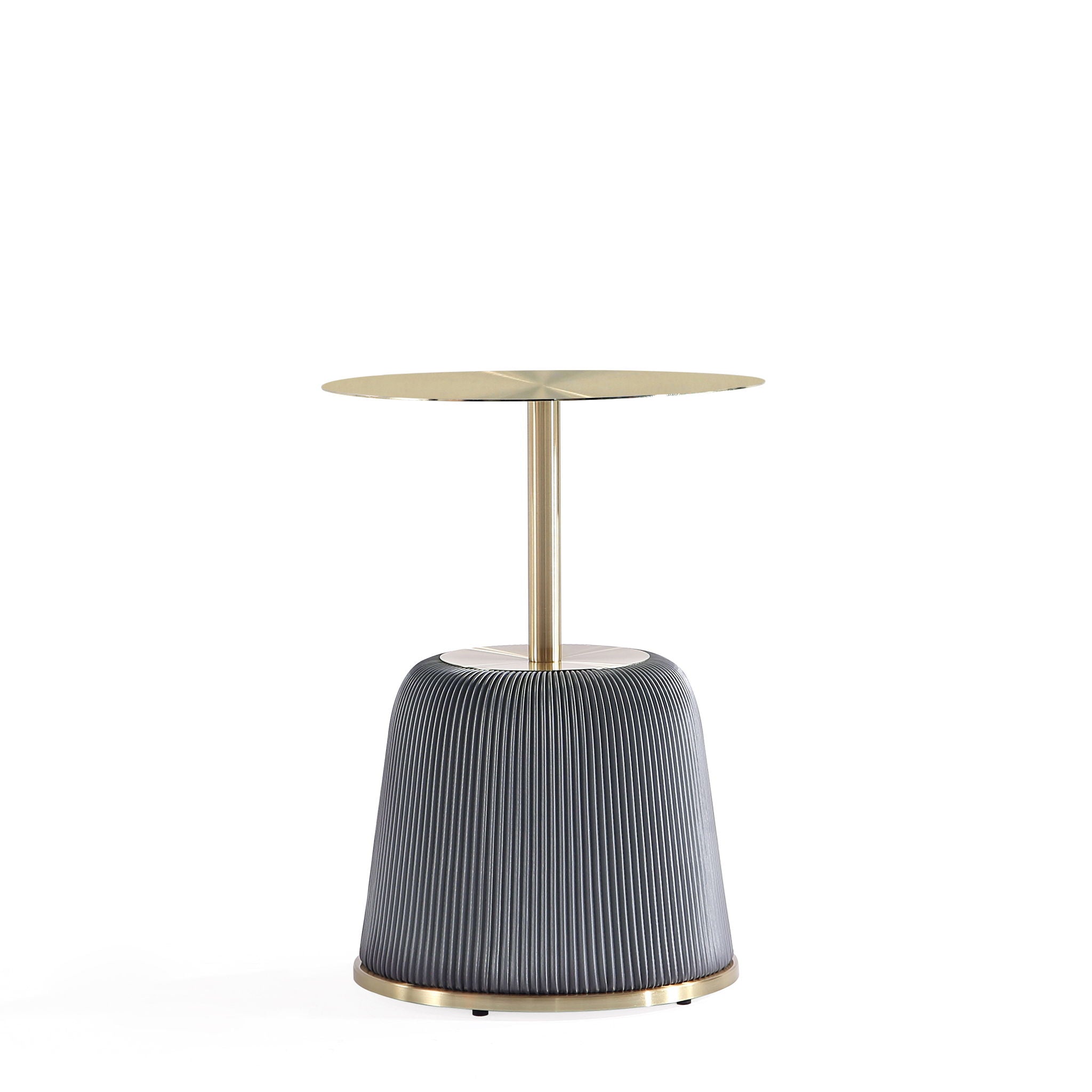 Anderson - Upholstered End Table With Round Top
