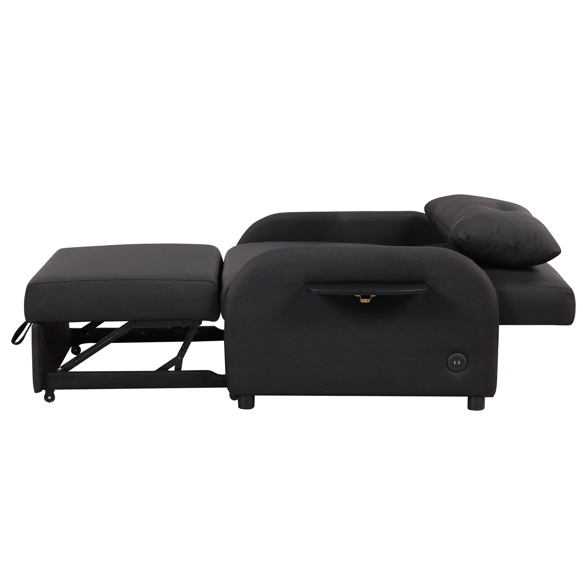 Versatile Pull Out Sofa Sleeper 3 In 1 With Wing Table & USB Charge, Compact Design - Best Buy Furniture