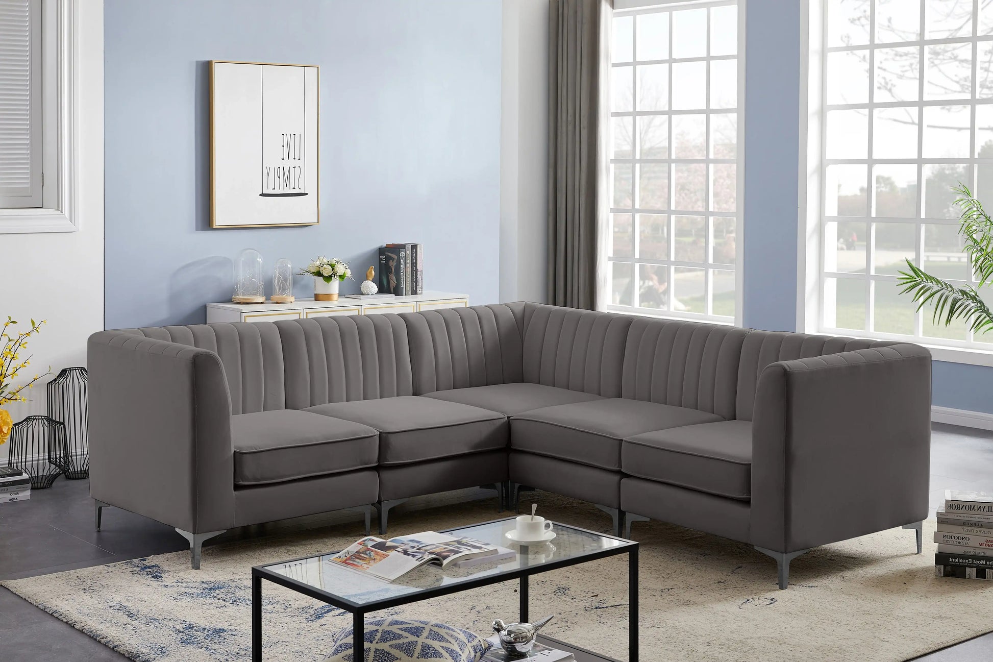 Alina - 5 Piece Modular Corner Sectional - Best Buy Furniture