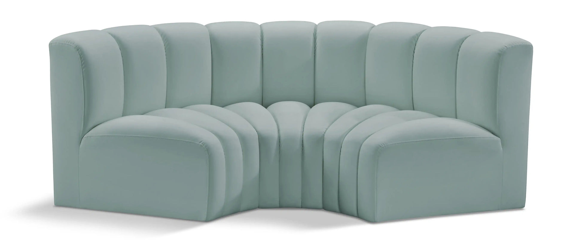 Arc - Faux Leather 3 Piece Modular U-Shaped Sofa - Best Buy Furniture