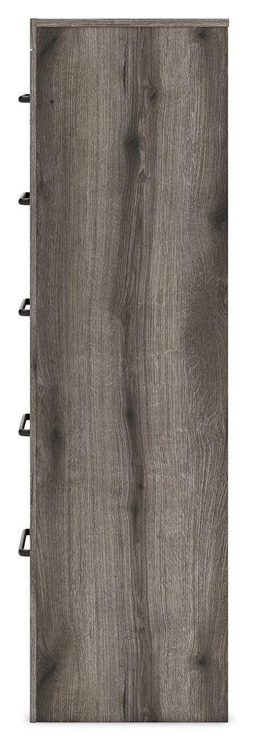 Graystorm - Five Drawer Chest - Brown Gray - Best Buy Furniture
