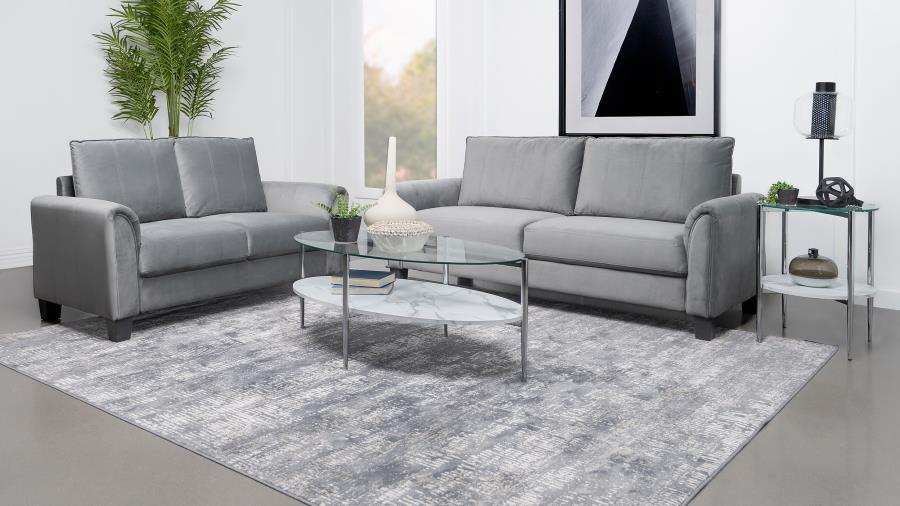 Davis - Upholstered Rolled Arm Sofa - Best Buy Furniture