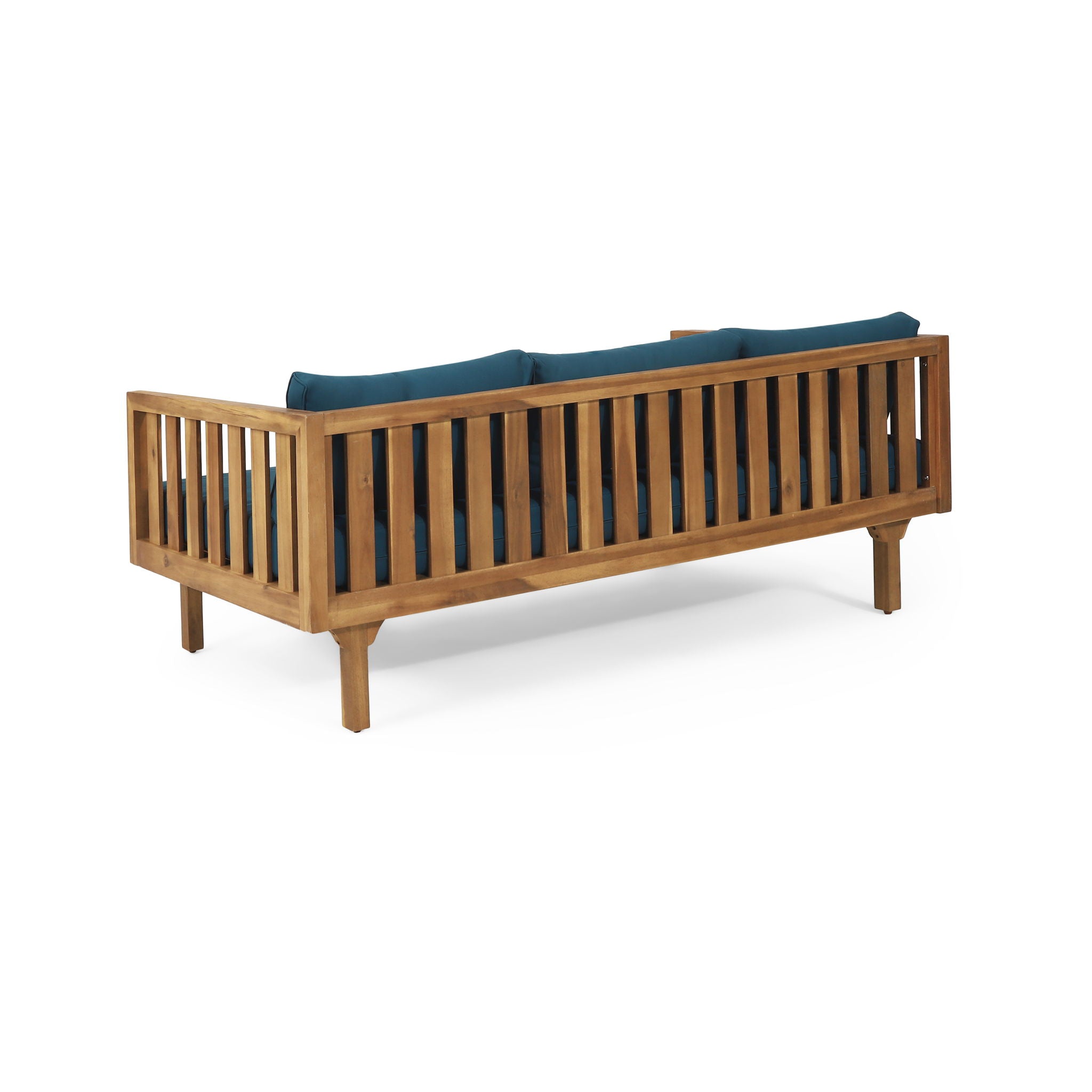 Claremont - 3 Seater Daybed Teak Acacia Wood Water Resistant Cushions - Best Buy Furniture