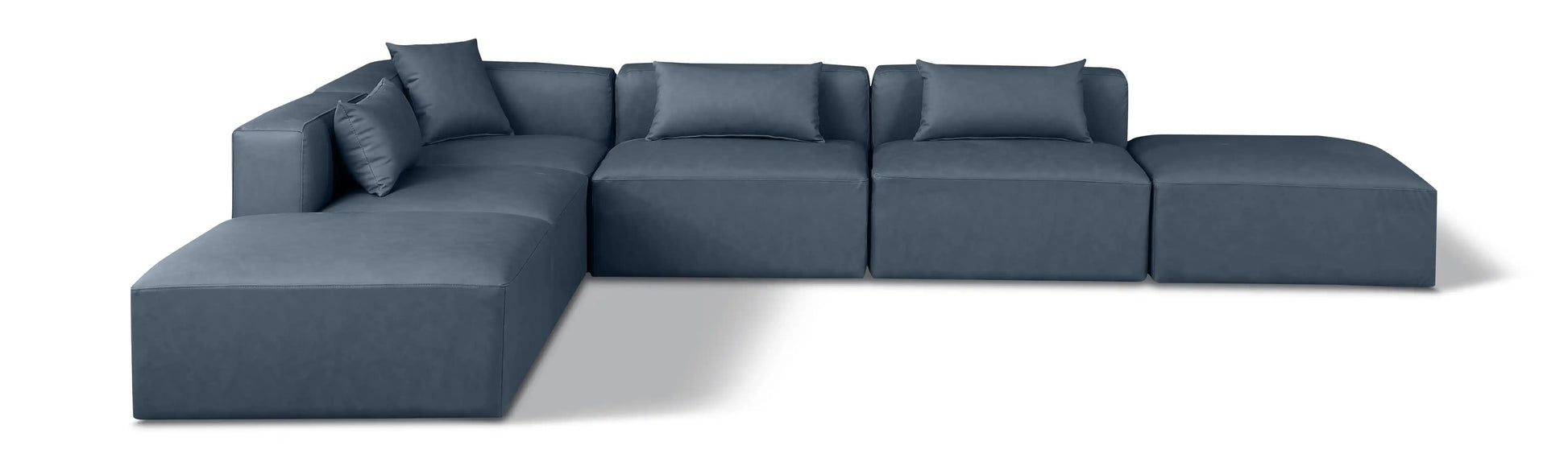 Cube - 6 Piece Modular Corner Armless Sectional - Best Buy Furniture
