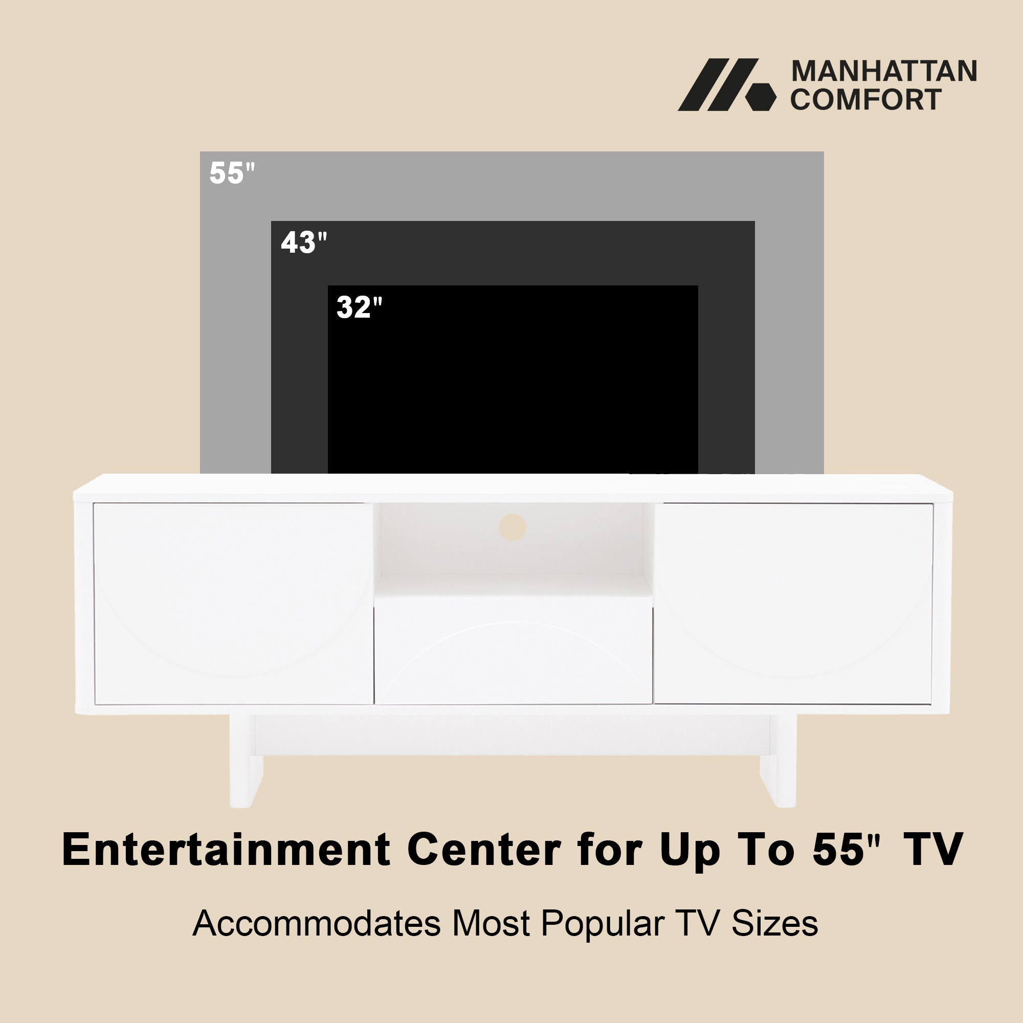 Ella - TV Stand With Adjustable Shelves