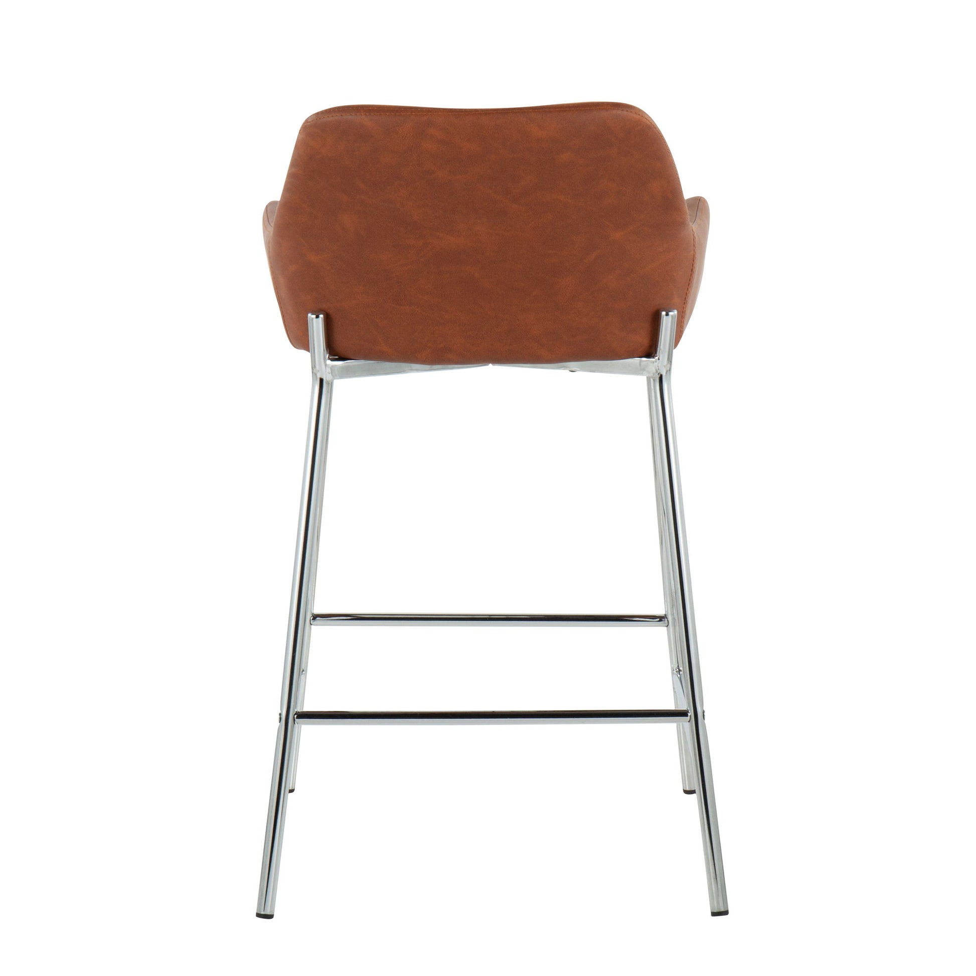 Daniella - Contemporary Fixed Height Counter Stool With Metal Legs (Set of 2) - Best Buy Furniture