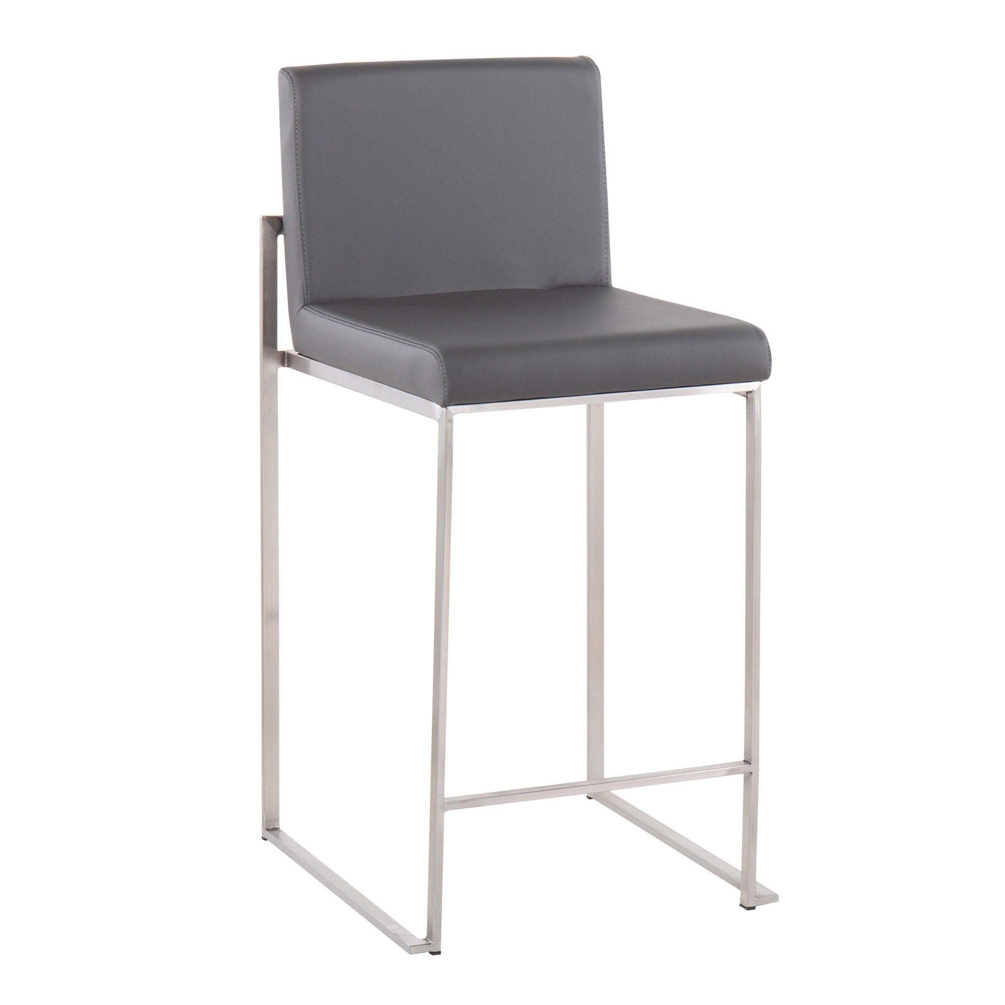 Fuji - Contemporary High Back Counter Stool, Functional Design - Best Buy Furniture