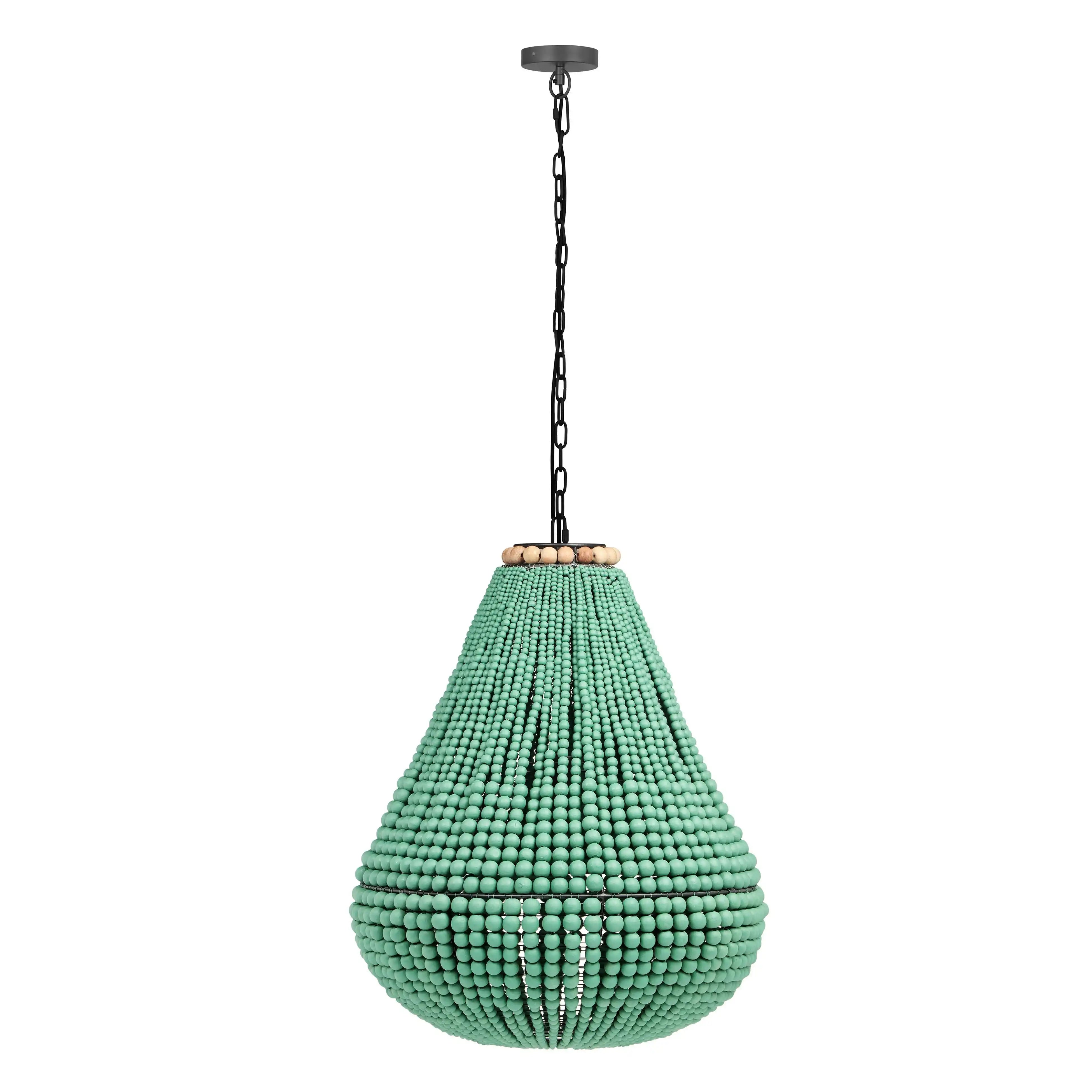 Palani - Bead Chandelier - Green - Best Buy Furniture