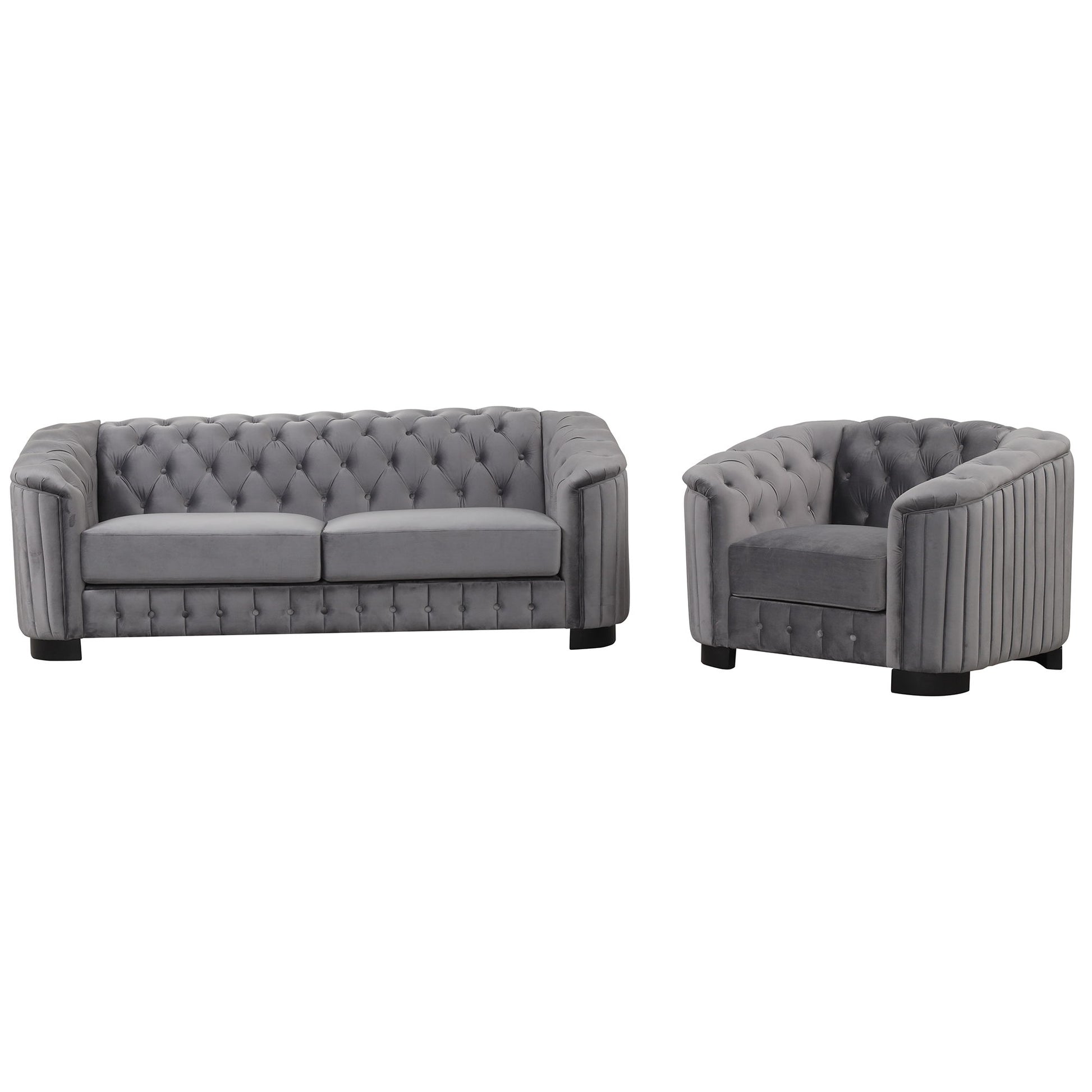 Upholstered 3 Piece Sofa Set With Legs - Best Buy Furniture