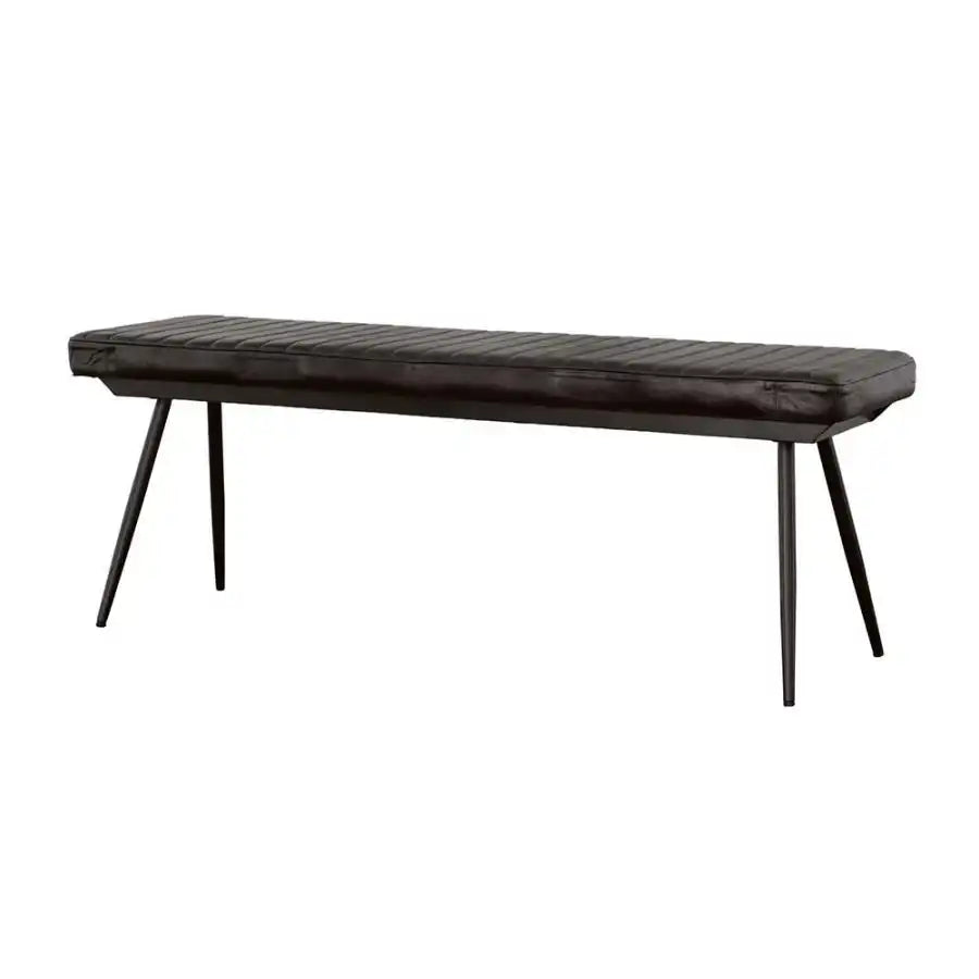 Misty - Leather Upholstered Dining Bench - Antique Espresso - Best Buy Furniture