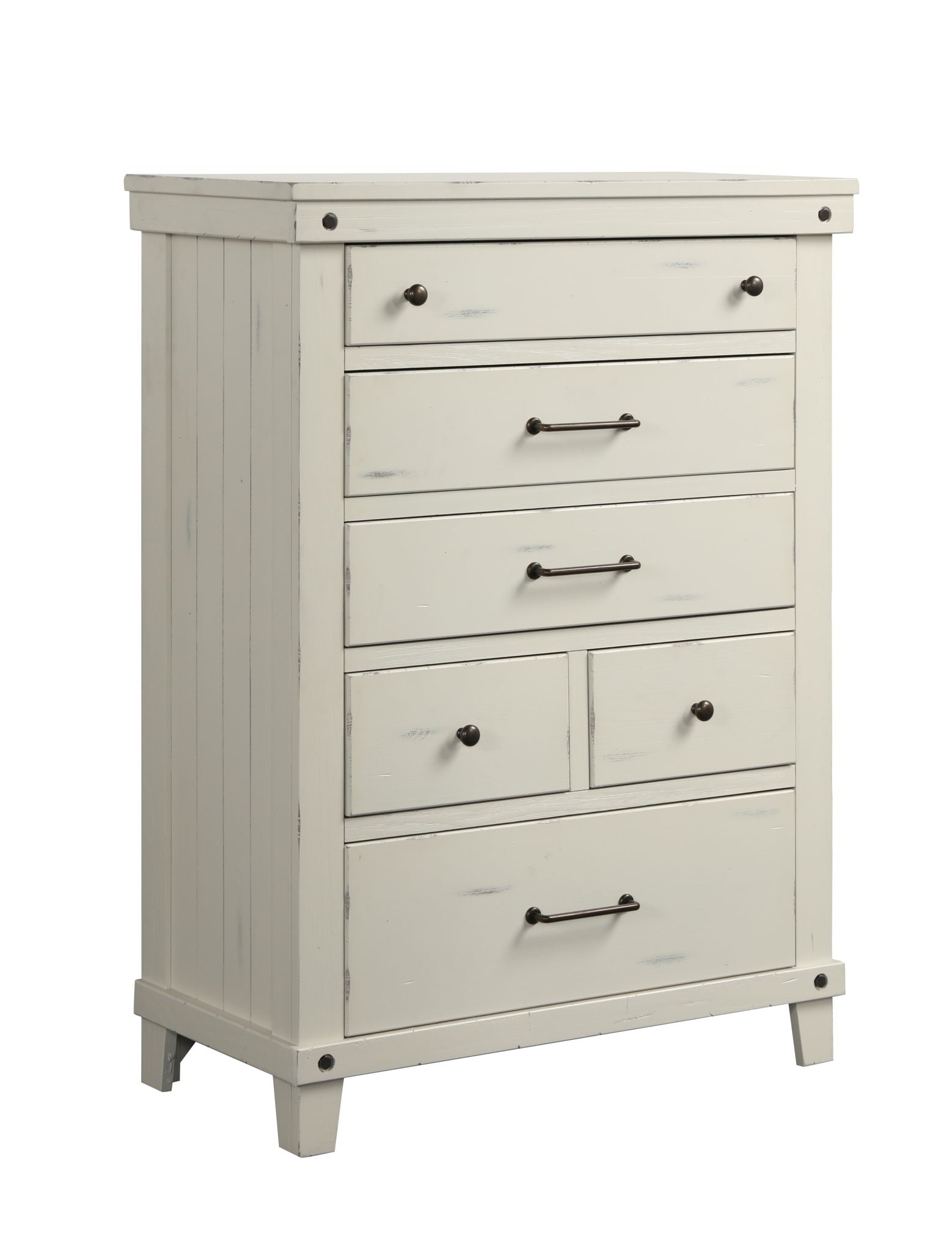6 Drawer Chest - White - Best Buy Furniture
