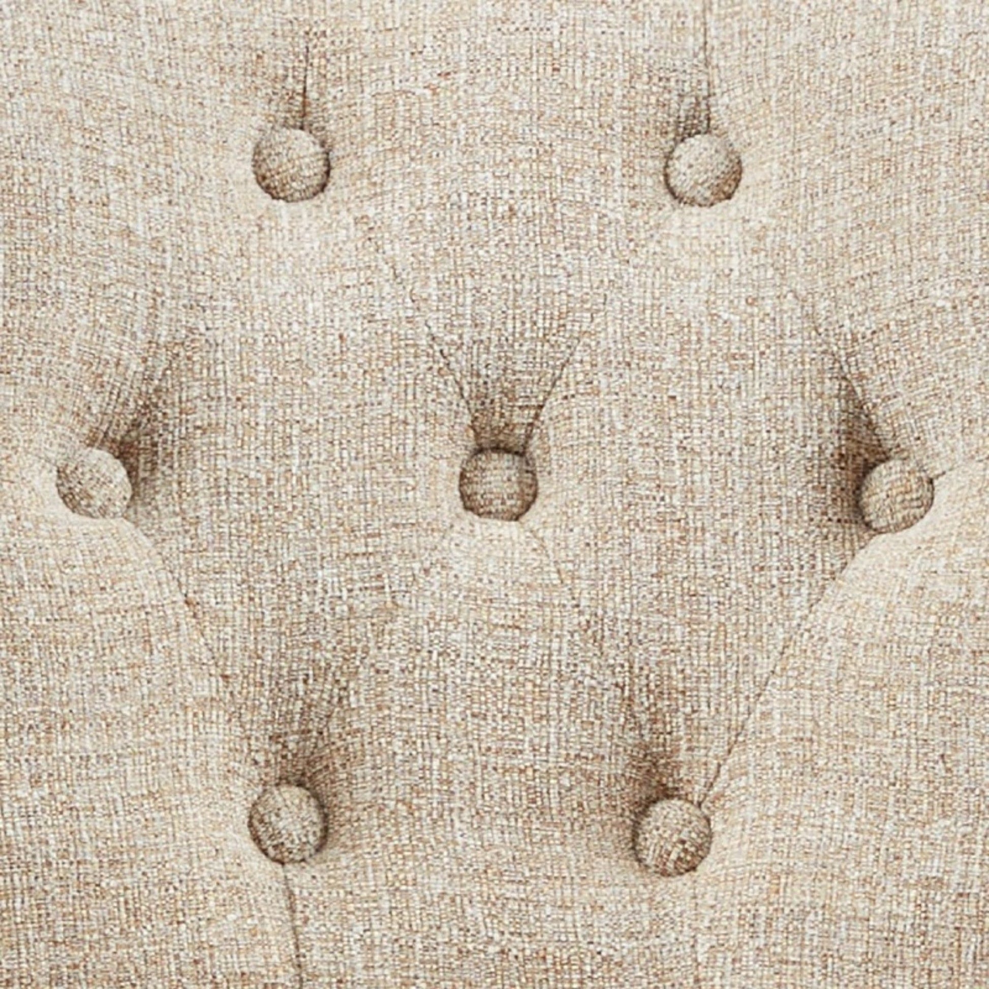 Brooklyn - Dining Arm Chair With Button Tufted Back (Set of 2) - Cream - Best Buy Furniture