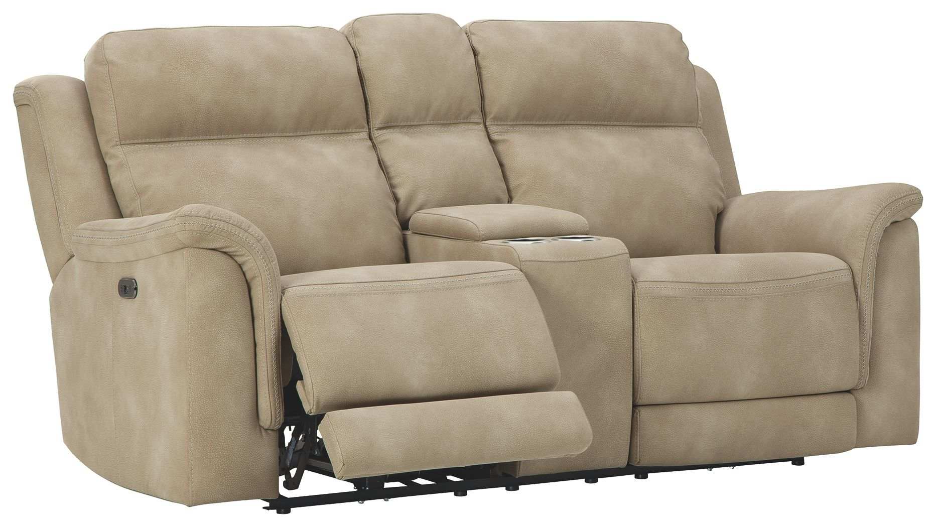 Next-Gen Durapella - Reclining Power Loveseat With Console - Best Buy Furniture