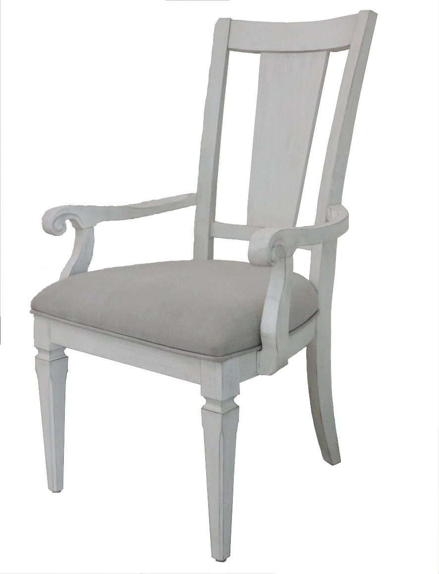 Katia - Arm Chair (Set of 2) - Light Gray / White - Best Buy Furniture