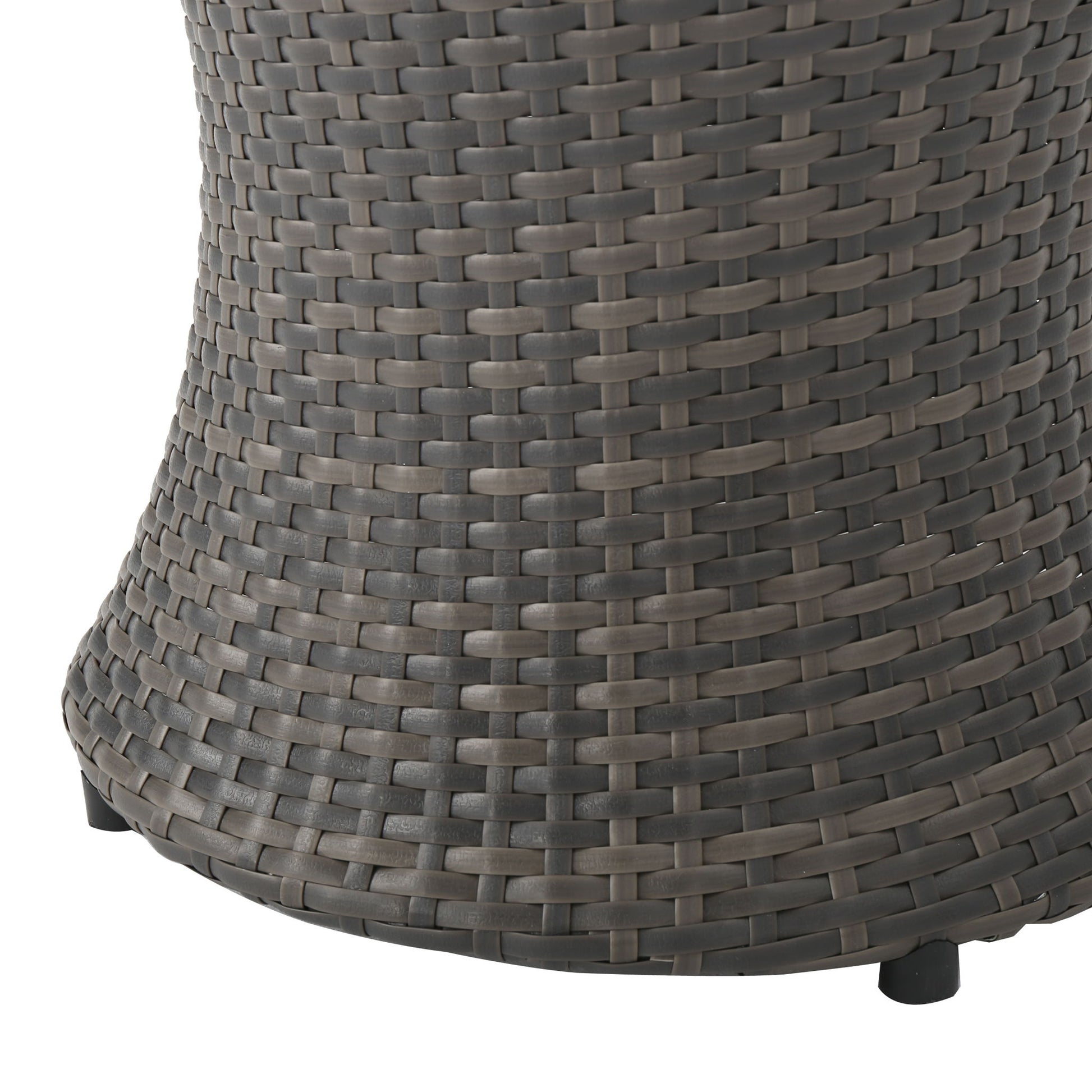 Thrive - Hourglass Rattan Table With No Glass Top - Best Buy Furniture