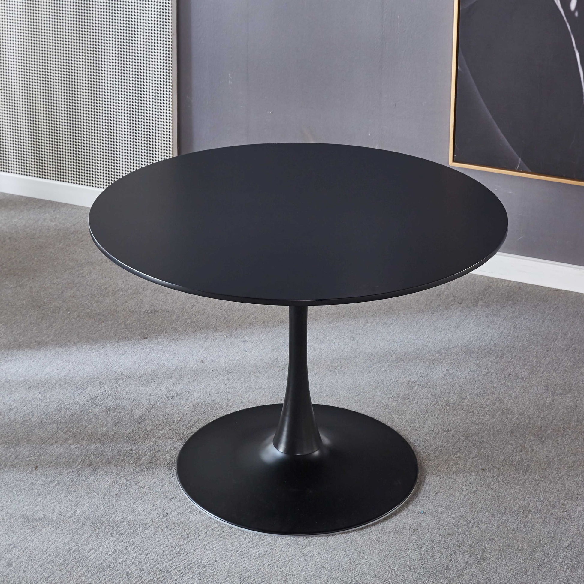Tulip Table Mid-Century Dining Table With Round MDF Table Top, Pedestal Dining Table, End Table Leisure Coffee Table - Best Buy Furniture