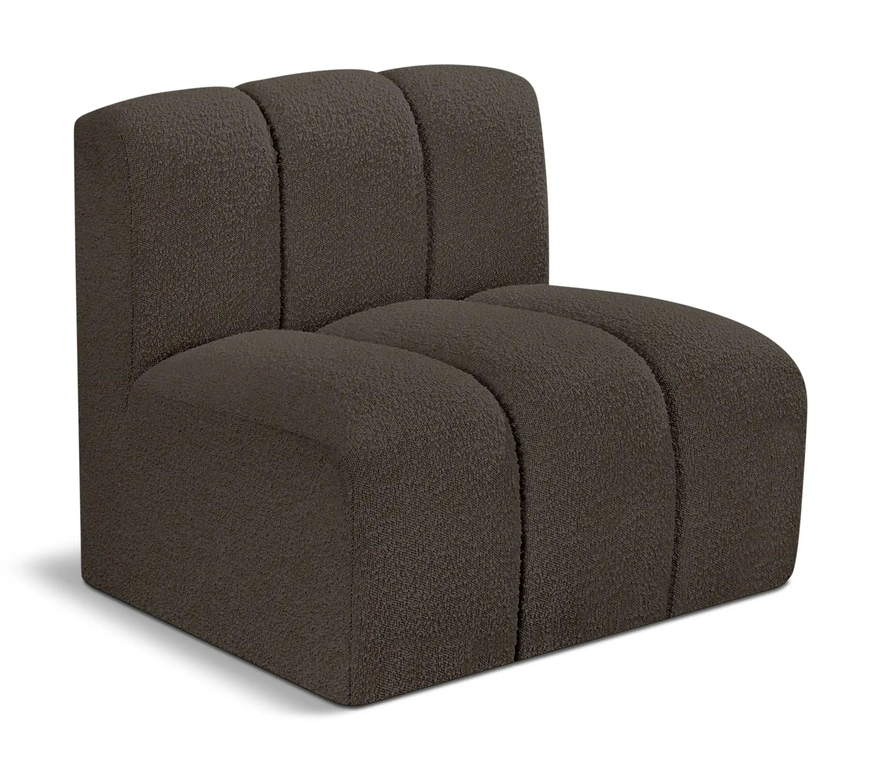 Arc - Boucle Fabric Straight Chair - Best Buy Furniture
