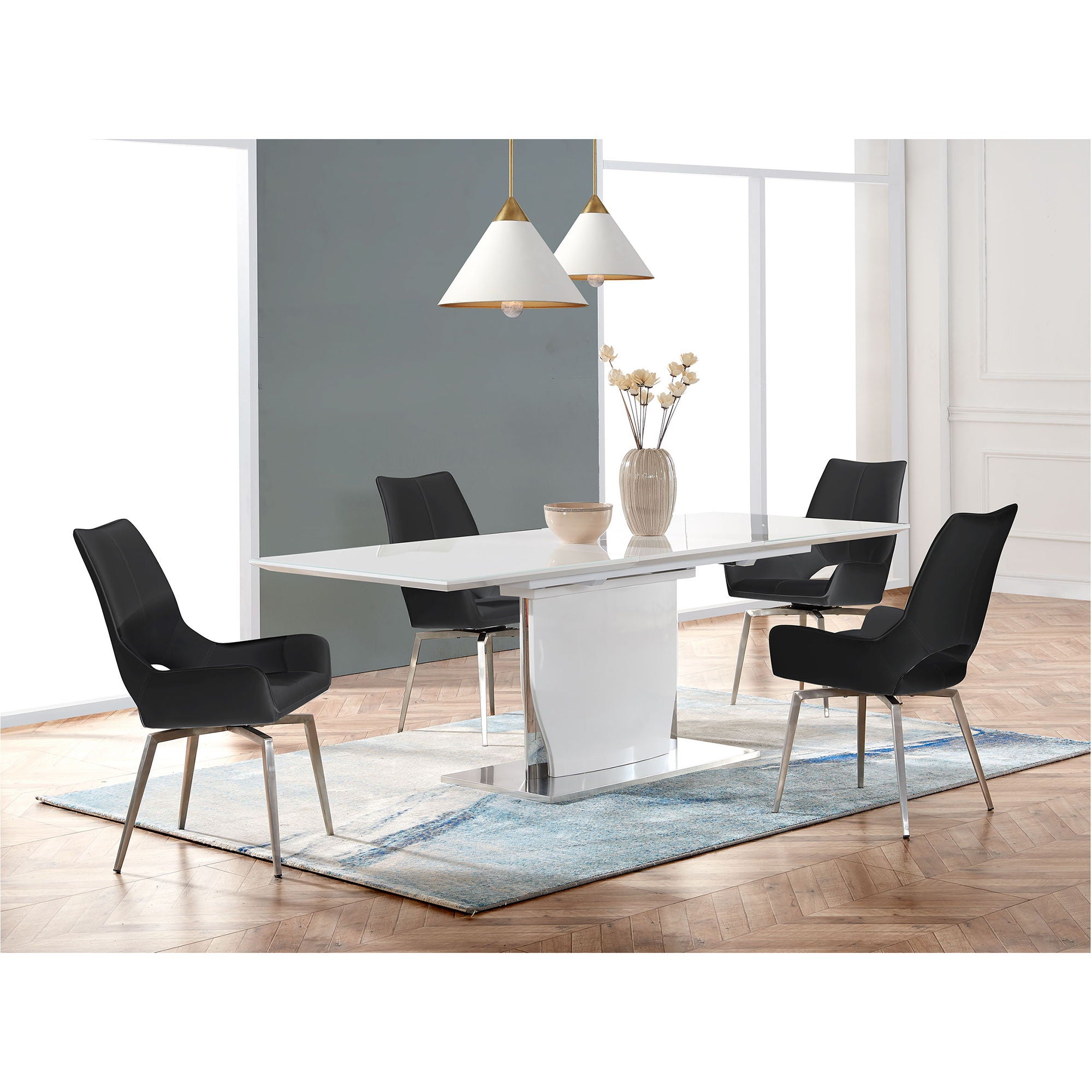Audi - Dining Table - White - Best Buy Furniture