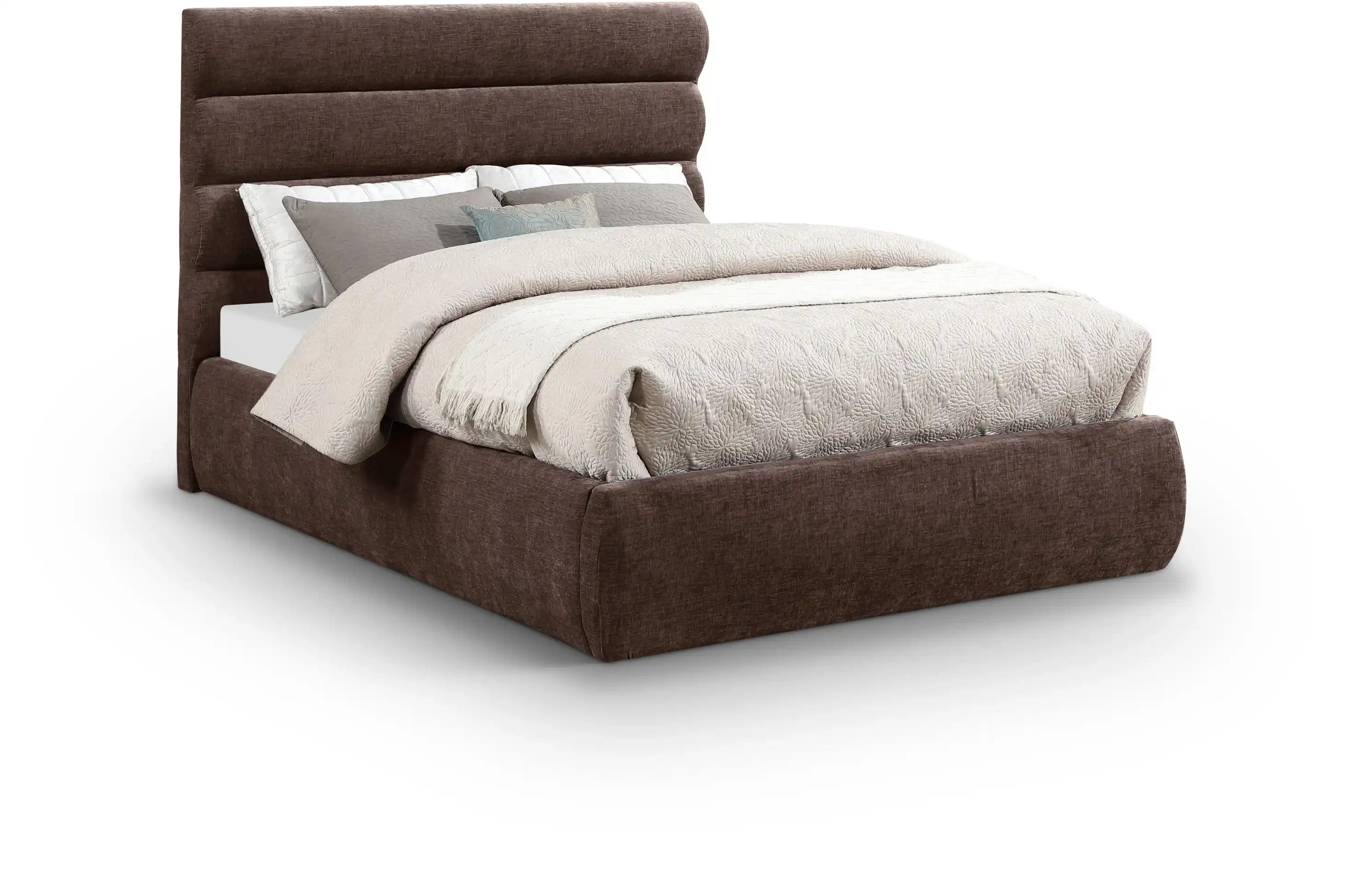 Adam - Chenille Fabric Bed With 52" Headboard - Best Buy Furniture