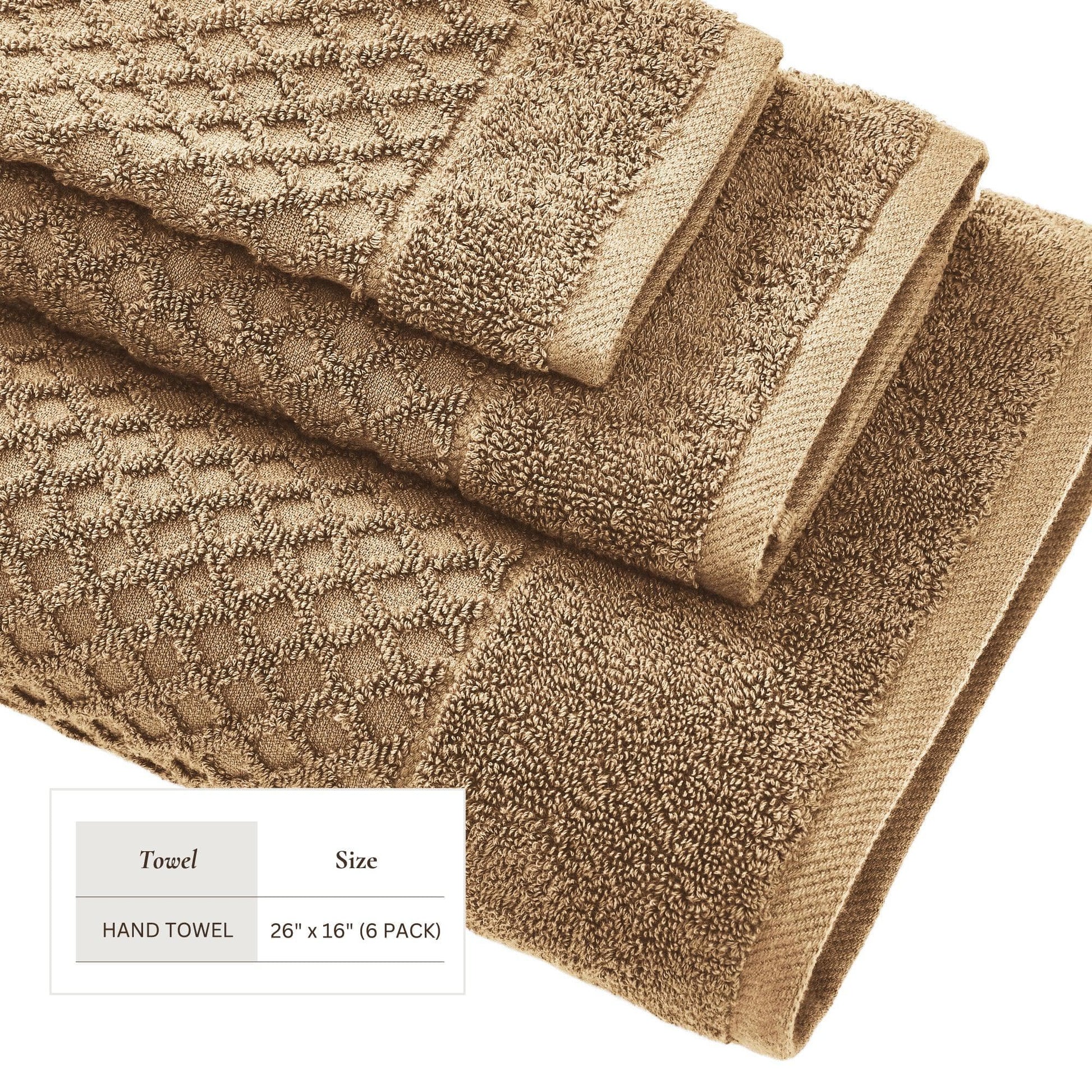 Cotton Diamond Waffle Weave Bath Towel Set - Grayson Collection - Best Buy Furniture
