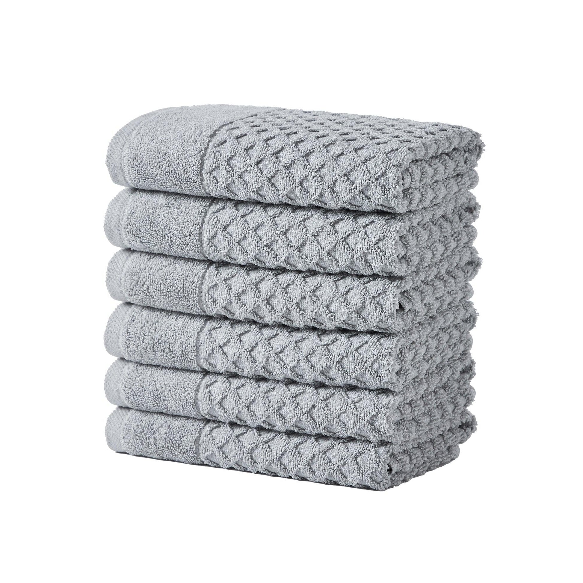Cotton Diamond Waffle Weave Bath Towel Set - Grayson Collection - Best Buy Furniture