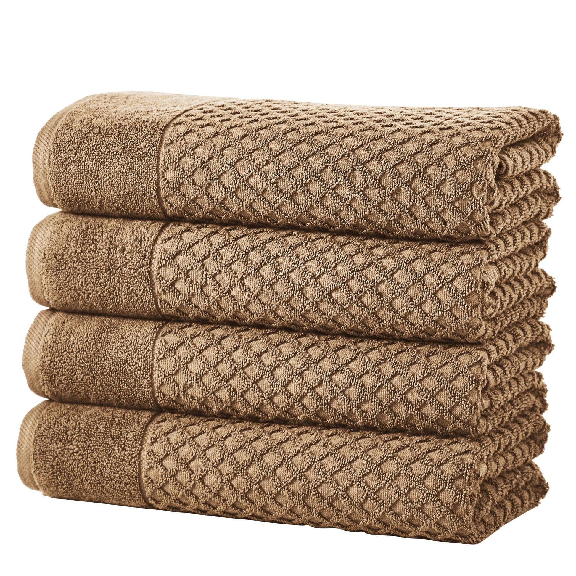 Cotton Diamond Waffle Weave Bath Towel Set - Grayson Collection - Best Buy Furniture
