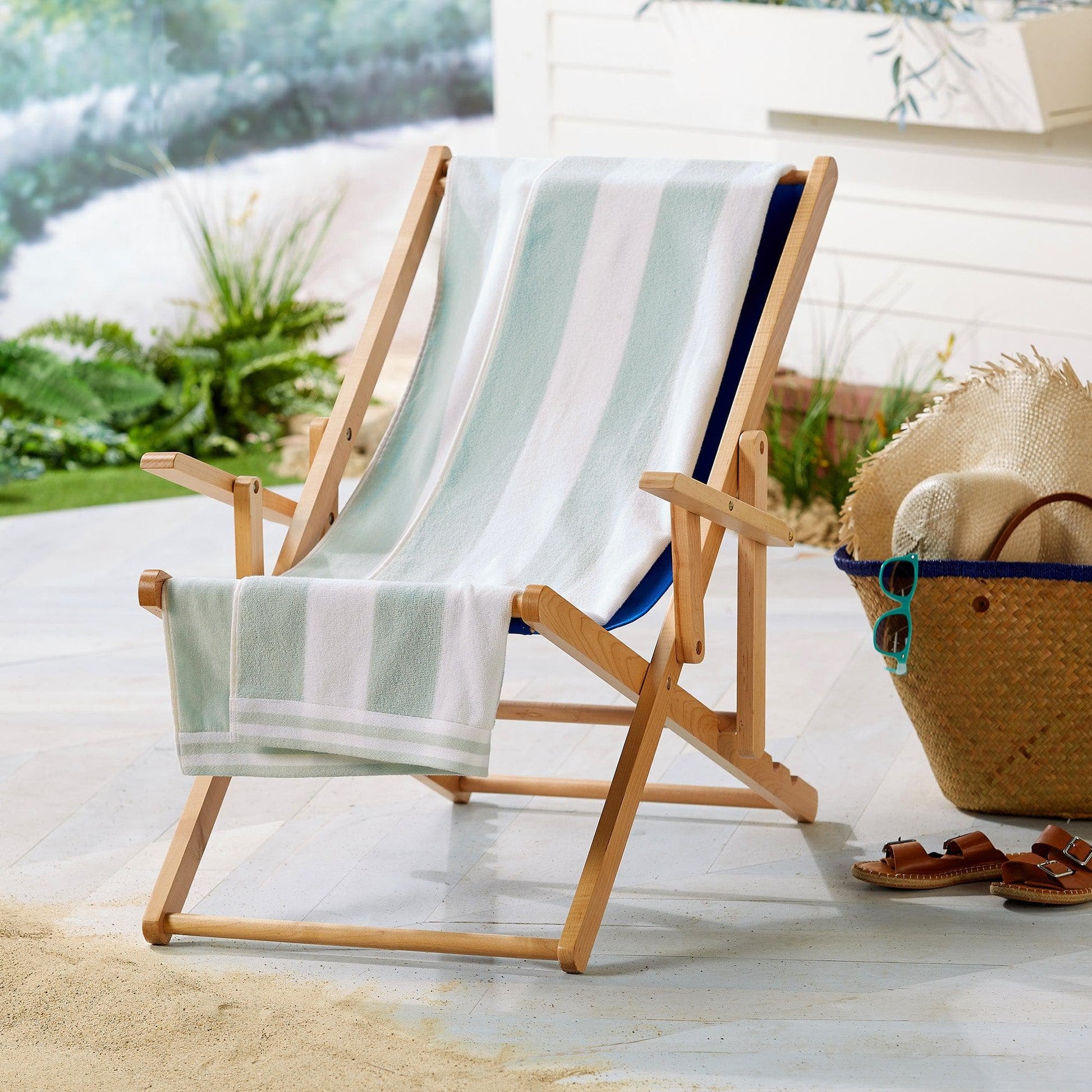 4 Pack Striped Cabana Beach Towel - Edgartown Collection - Best Buy Furniture