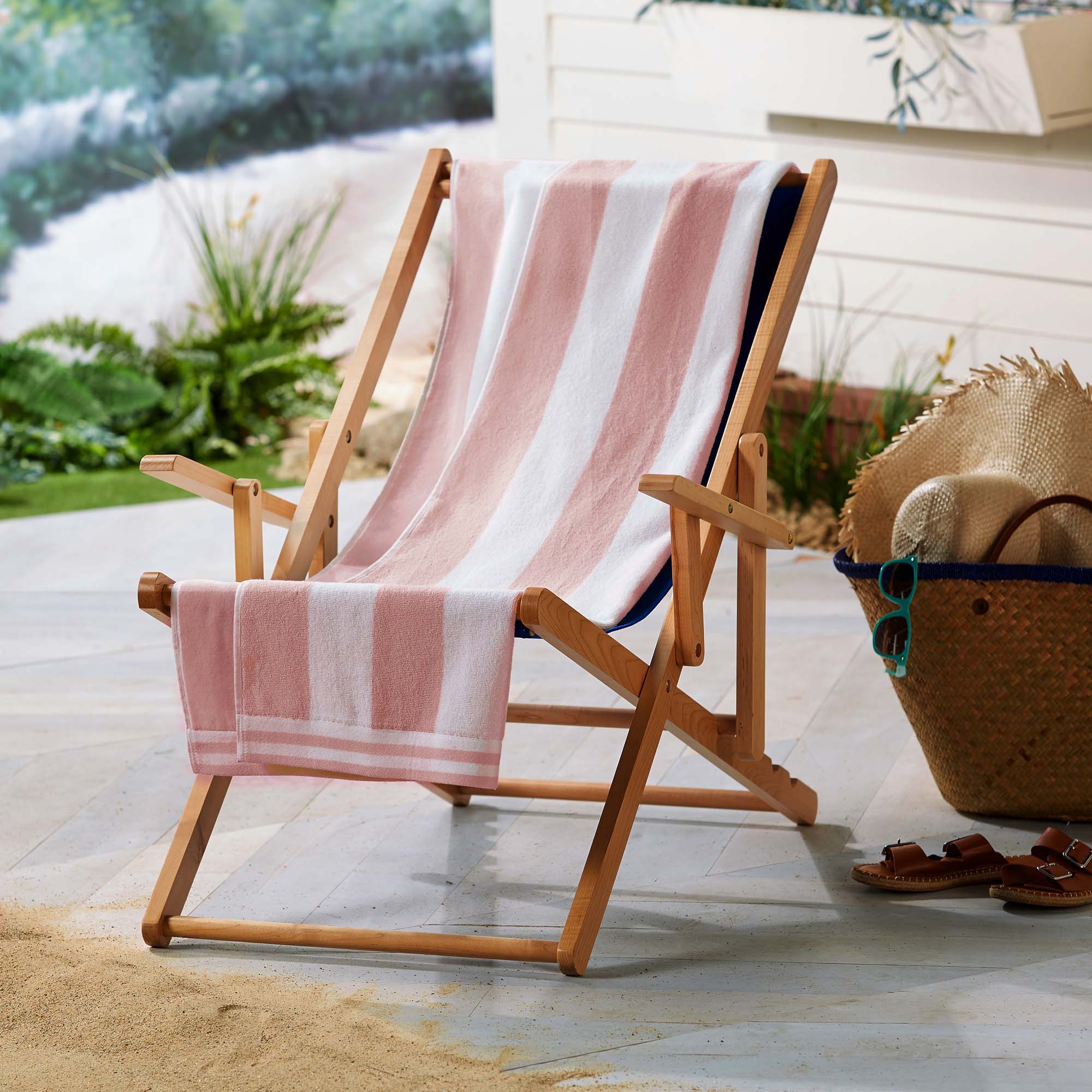 4 Pack Striped Cabana Beach Towel - Edgartown Collection - Best Buy Furniture