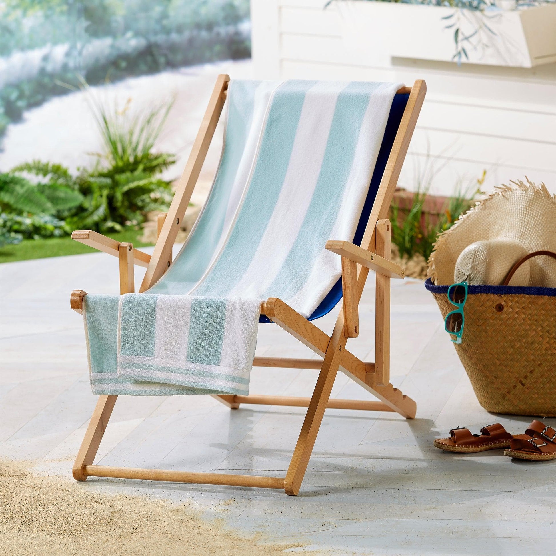 4 Pack Striped Cabana Beach Towel - Edgartown Collection - Best Buy Furniture