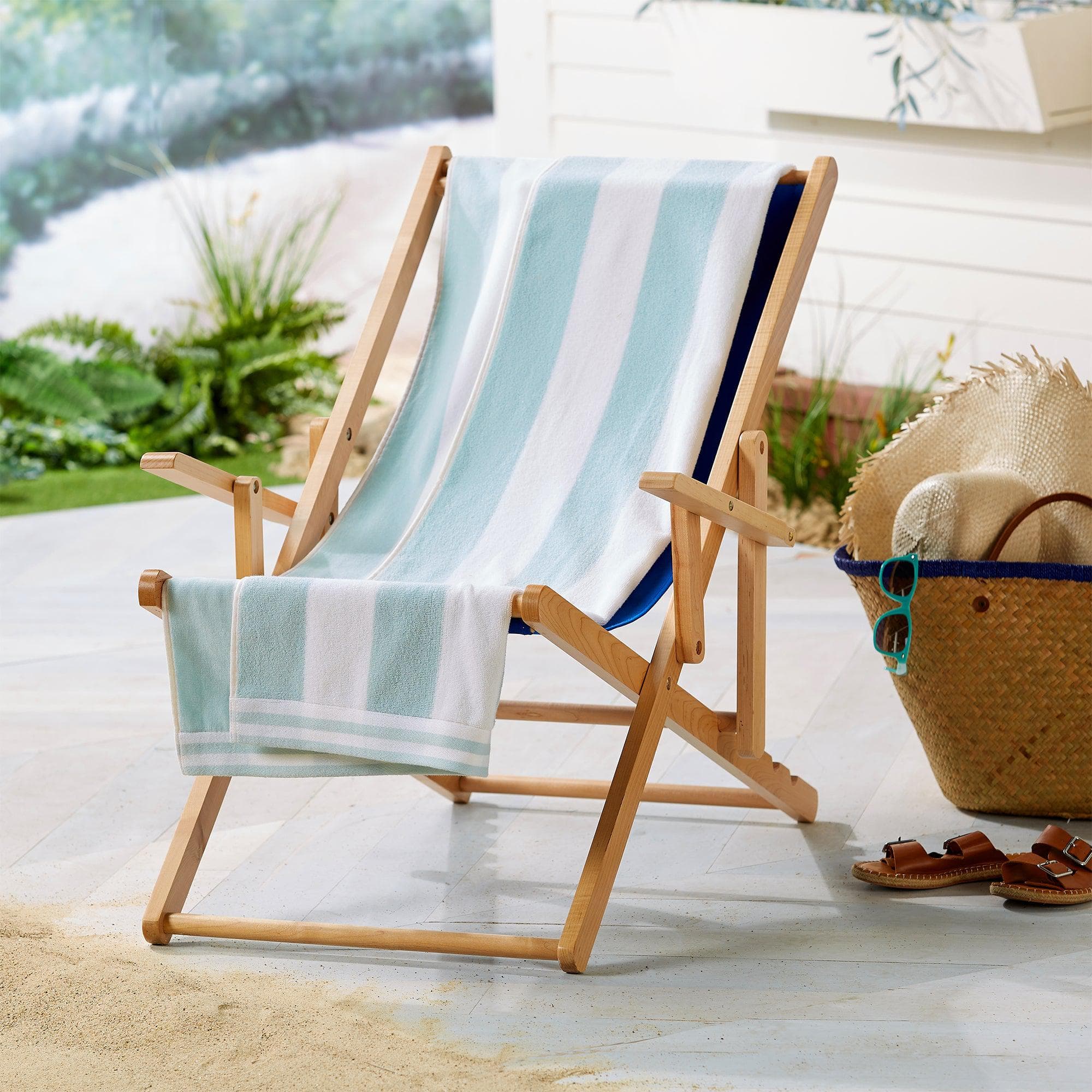 4 Pack Striped Cabana Beach Towel - Edgartown Collection - Best Buy Furniture