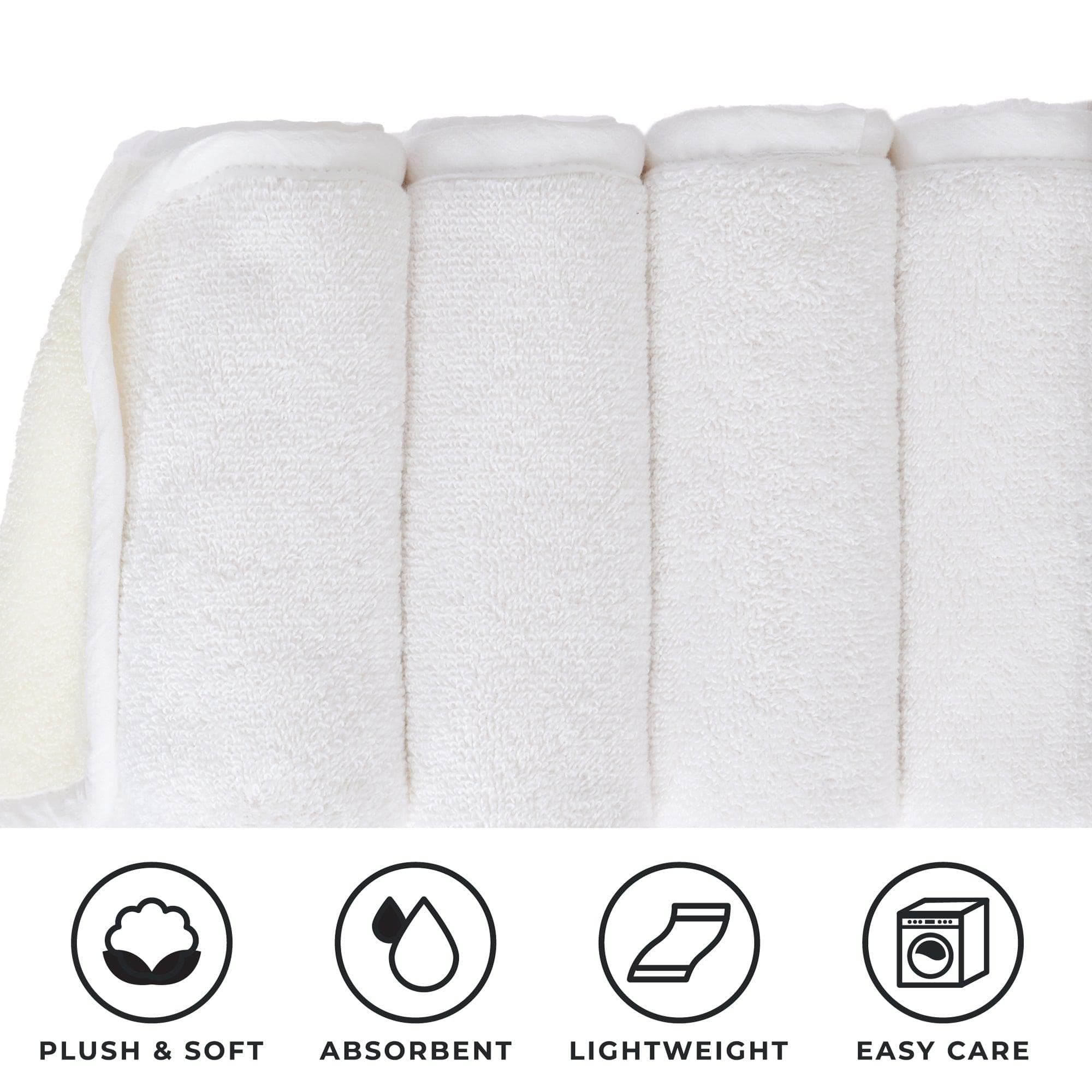 4 Pack Two-Toned Hand Towel - Vanessa Collection - Best Buy Furniture