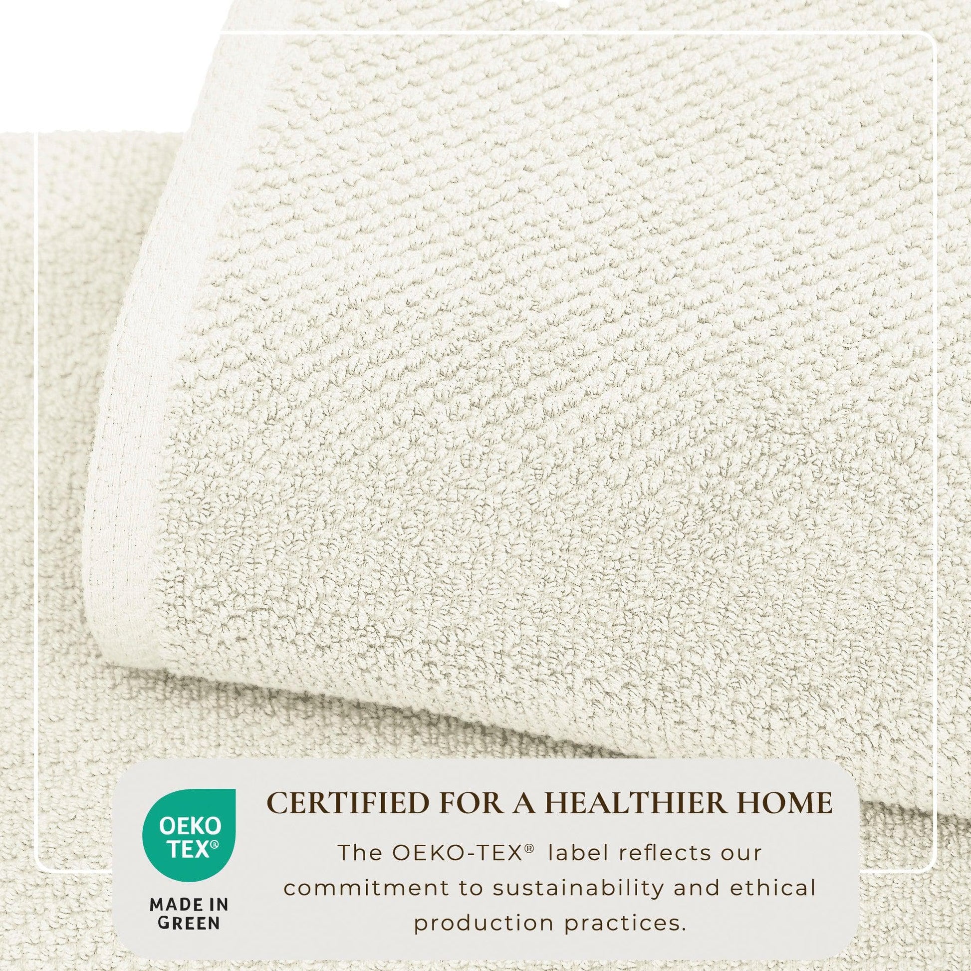 Cotton Textured Bath Towel Set - Acacia Collection - Best Buy Furniture