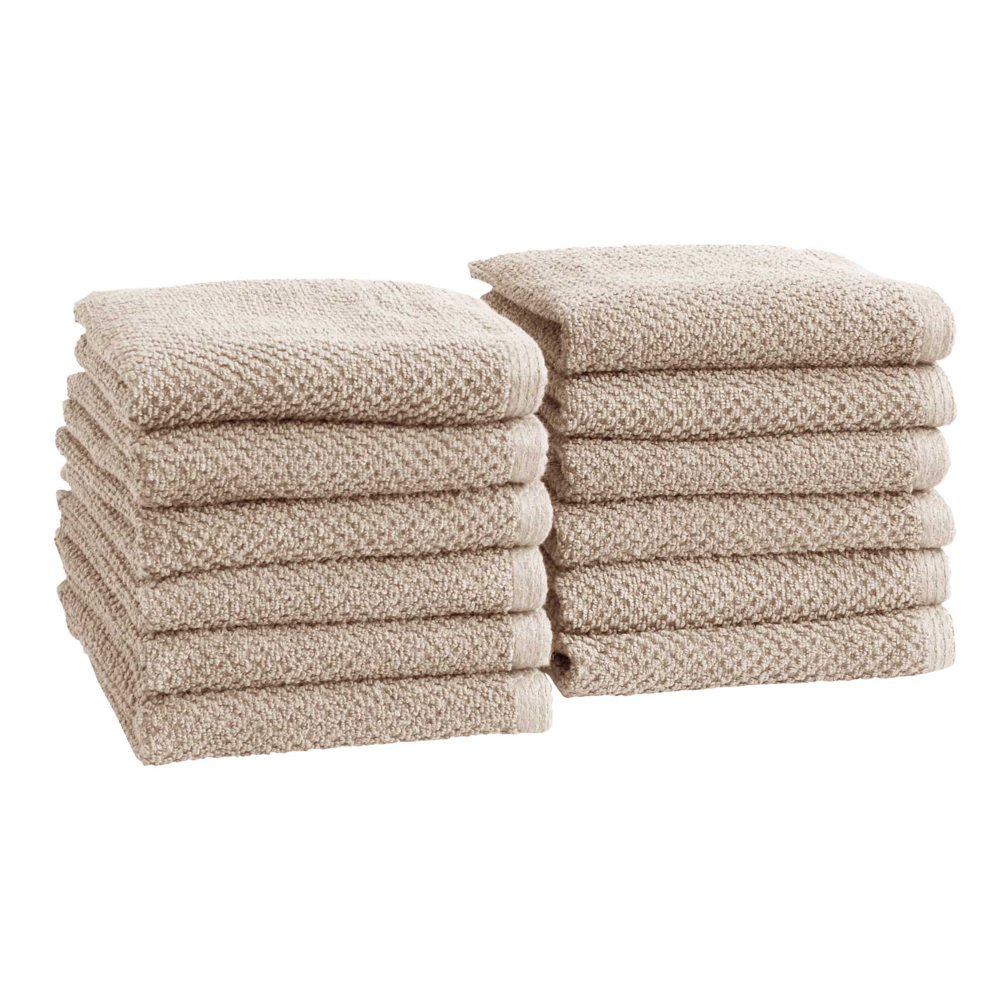 Cotton Textured Bath Towel Set - Acacia Collection - Best Buy Furniture