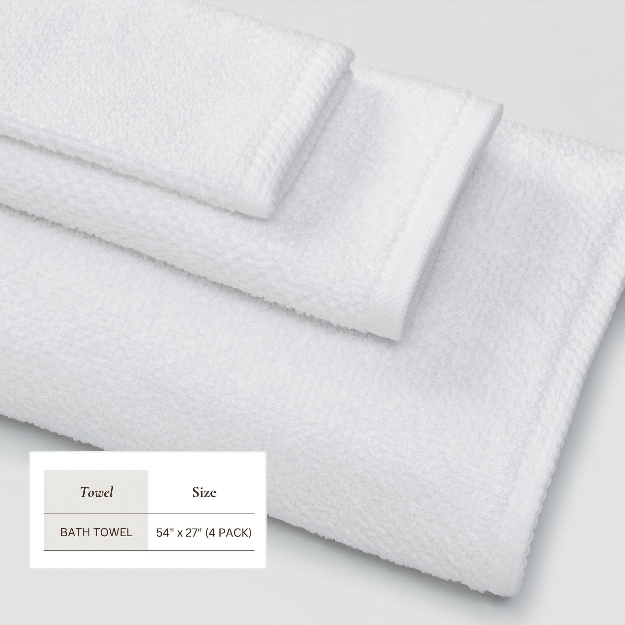 Cotton Textured Bath Towel Set - Acacia Collection - Best Buy Furniture