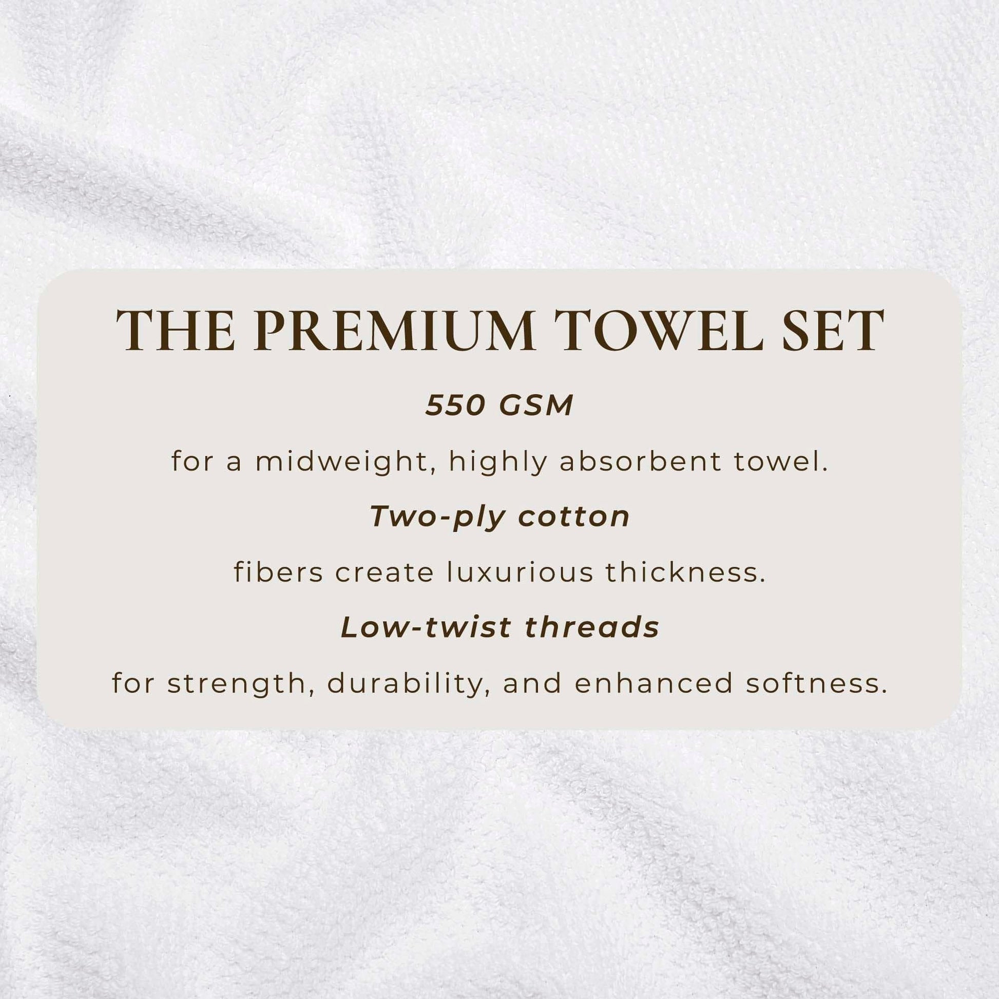 Cotton Textured Bath Towel Set - Acacia Collection - Best Buy Furniture