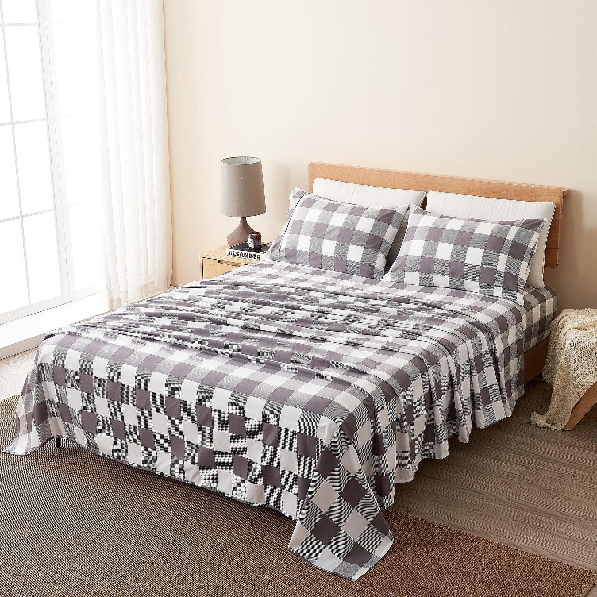 4 Piece Microfiber Sheet Set - Baylor Collection - Best Buy Furniture