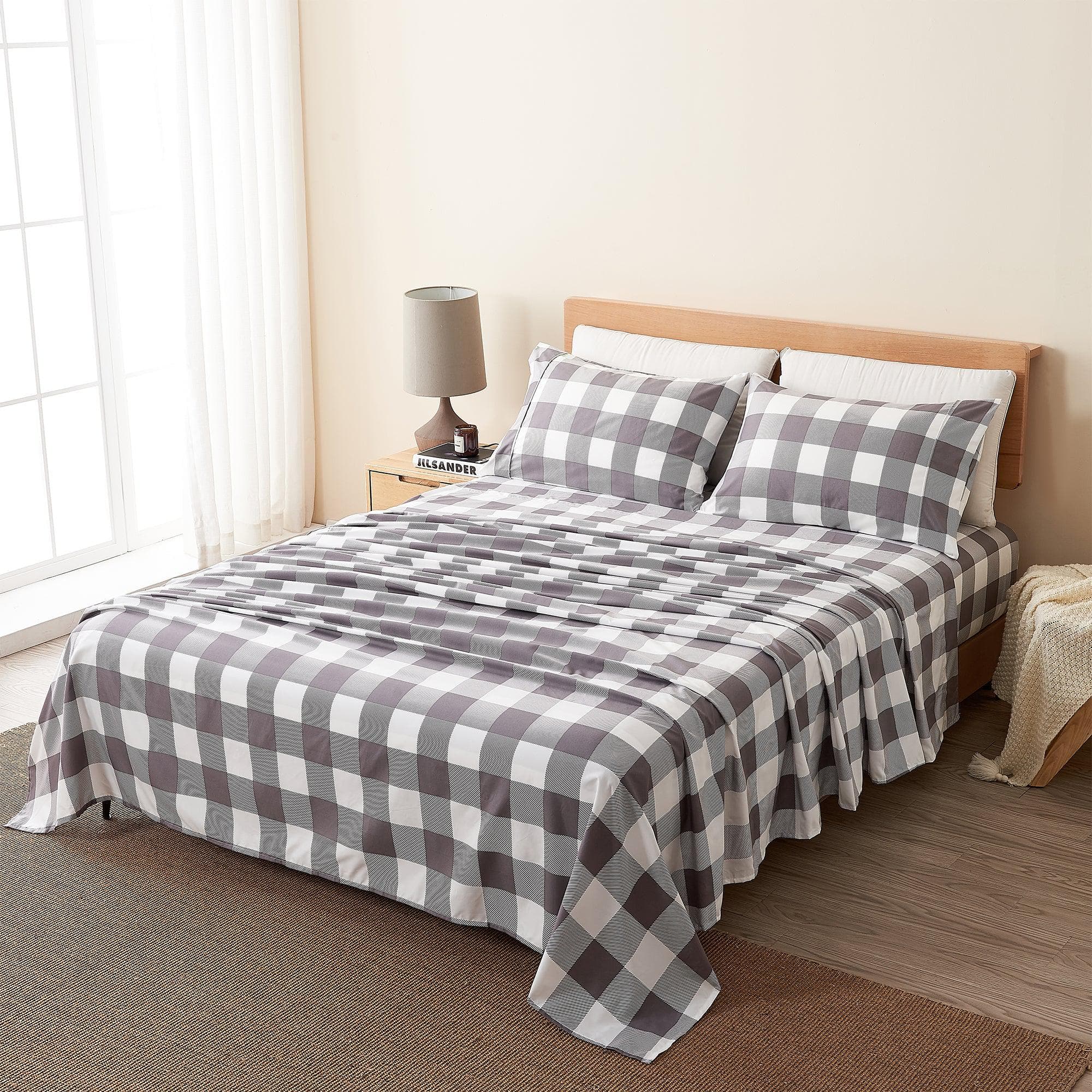 4 Piece Microfiber Sheet Set - Baylor Collection - Best Buy Furniture