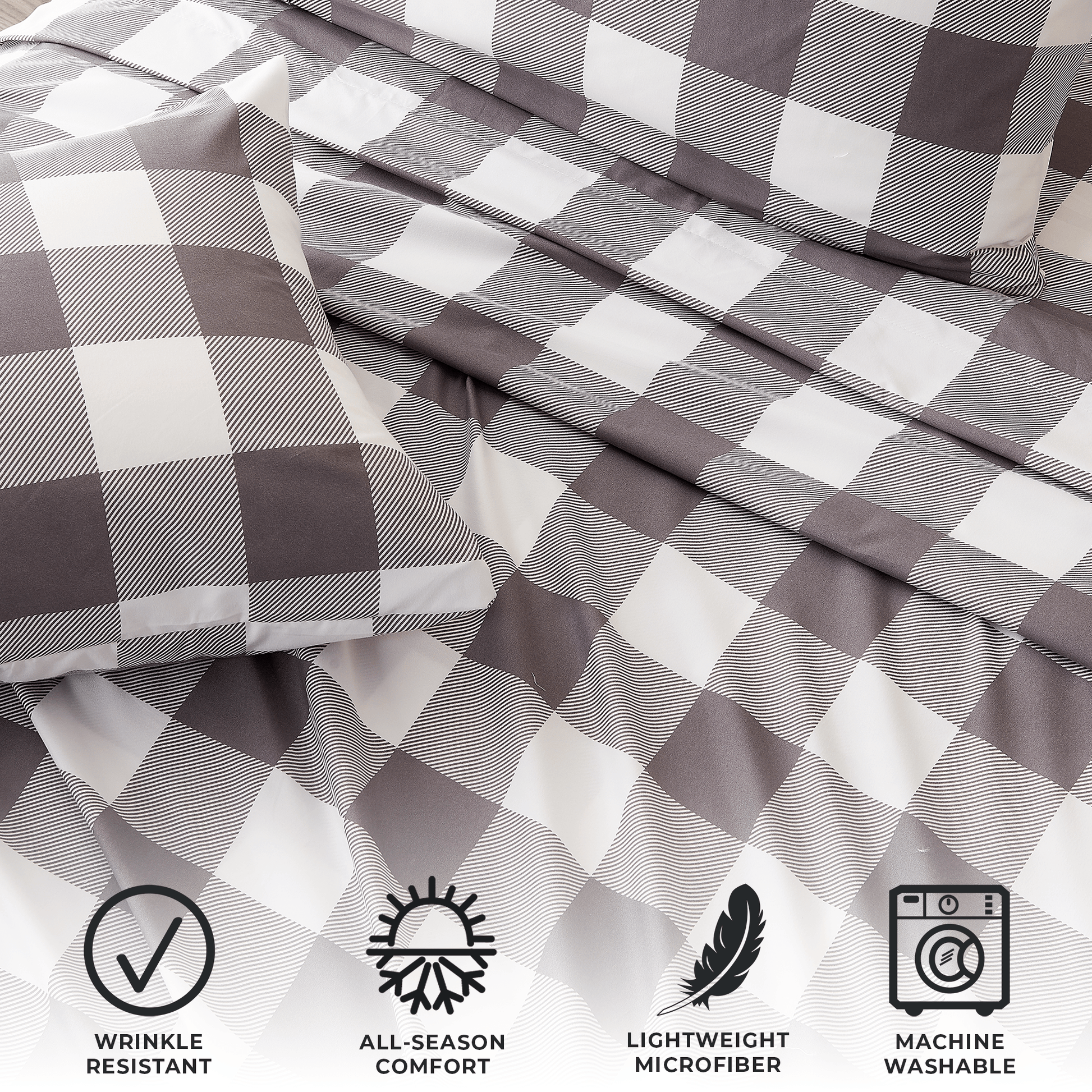 4 Piece Microfiber Sheet Set - Baylor Collection - Best Buy Furniture