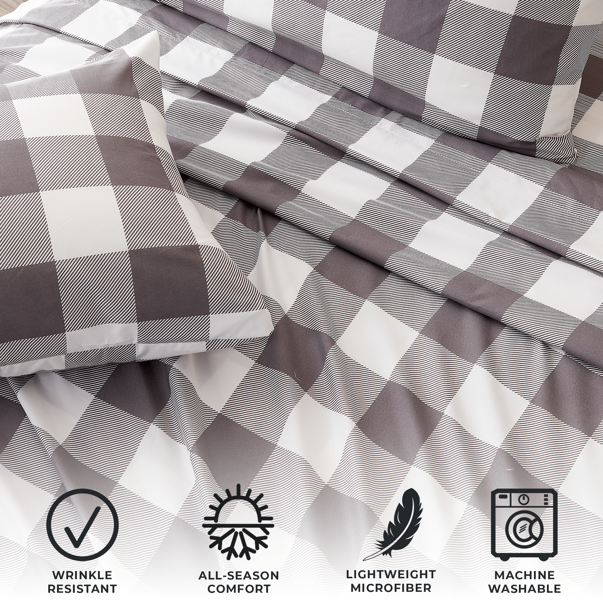 4 Piece Microfiber Sheet Set - Baylor Collection - Best Buy Furniture