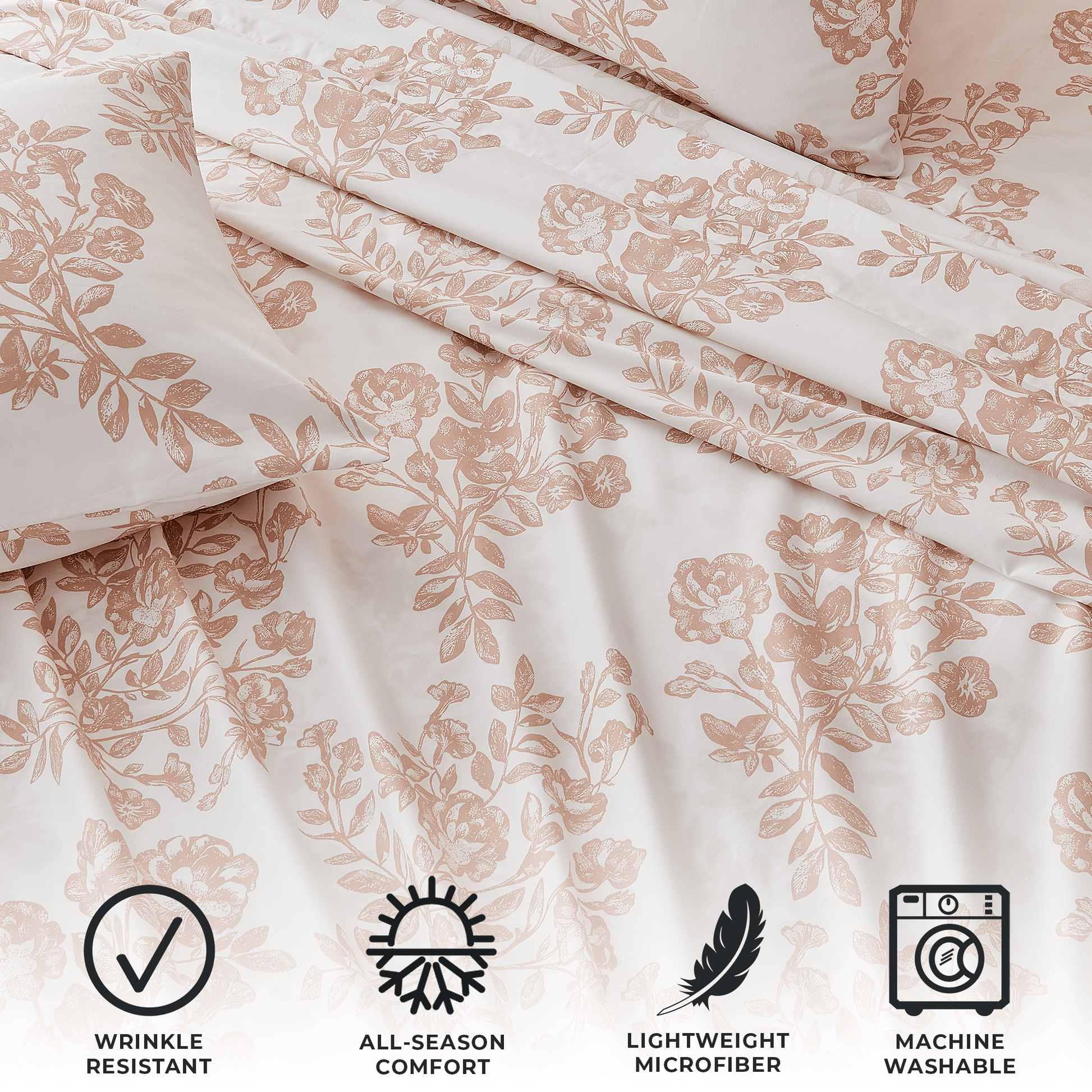 4 Piece Microfiber Sheet Set - Baylor Collection - Best Buy Furniture