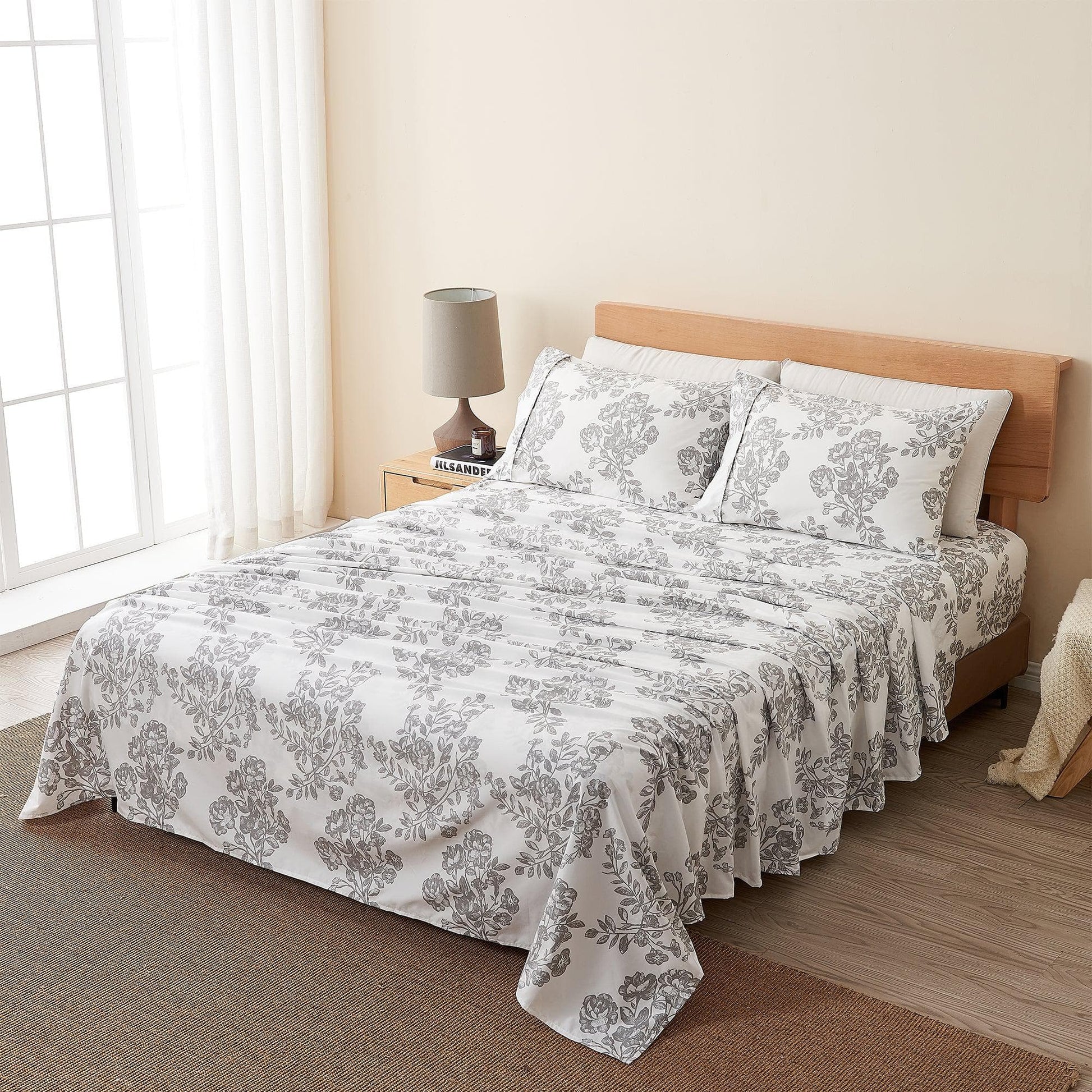 4 Piece Microfiber Sheet Set - Baylor Collection - Best Buy Furniture