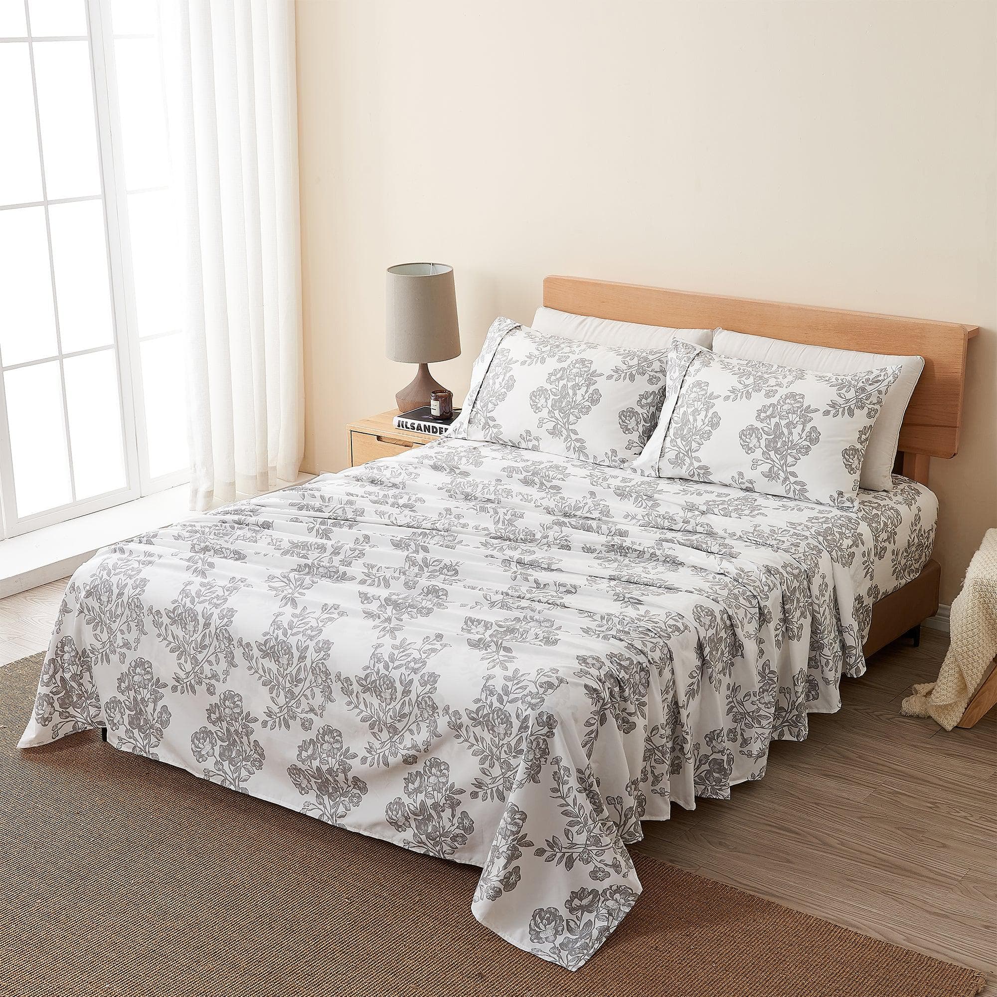 4 Piece Microfiber Sheet Set - Baylor Collection - Best Buy Furniture