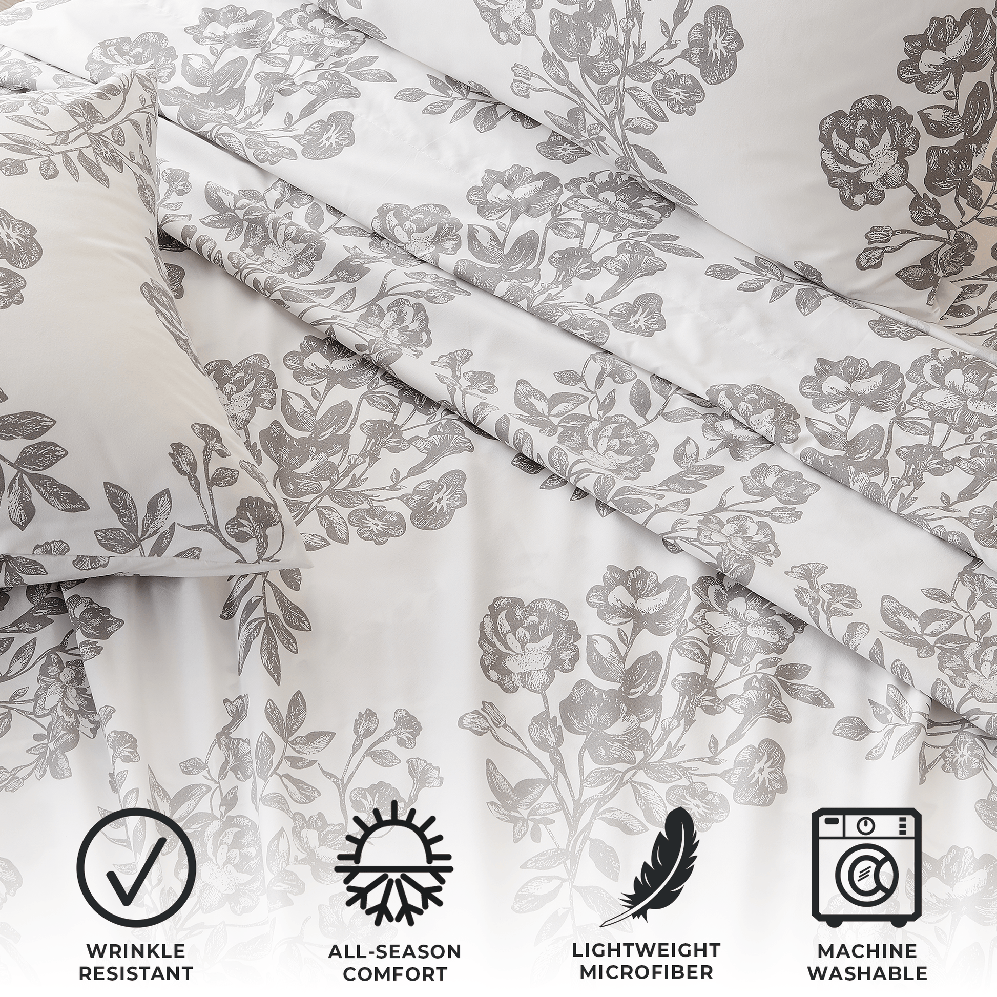 4 Piece Microfiber Sheet Set - Baylor Collection - Best Buy Furniture