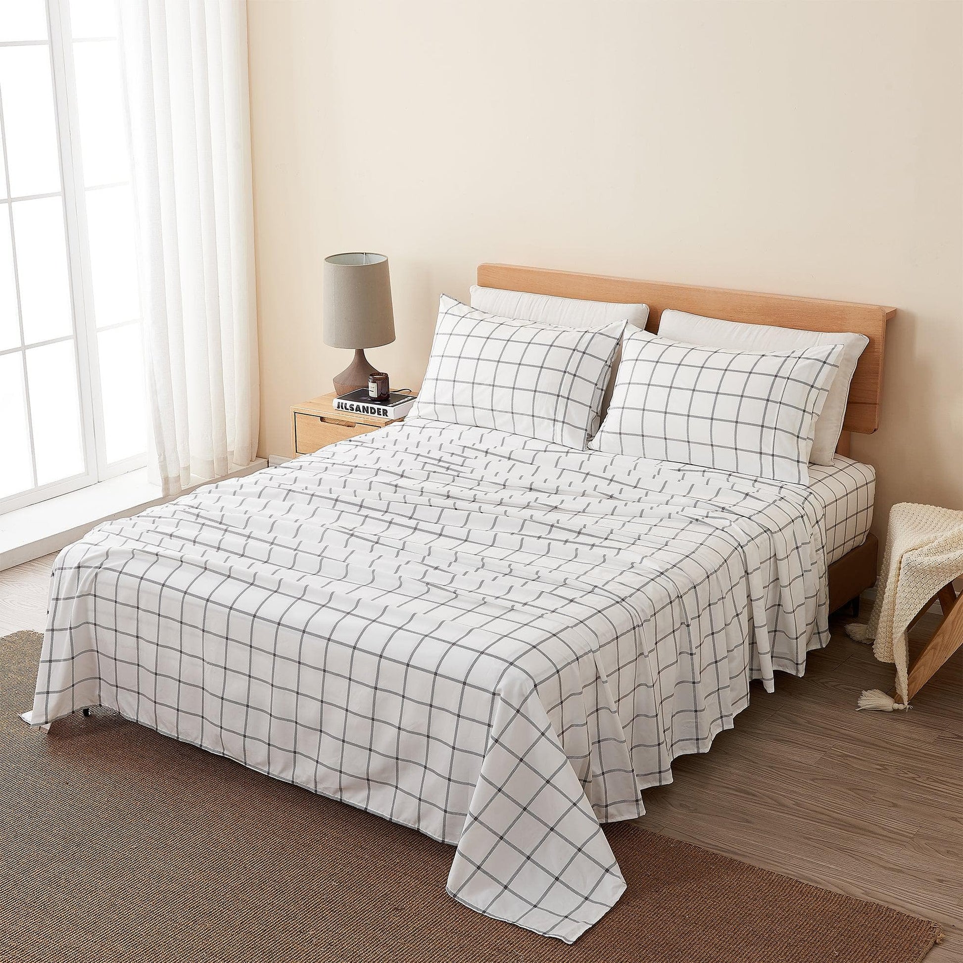 4 Piece Microfiber Sheet Set - Baylor Collection - Best Buy Furniture