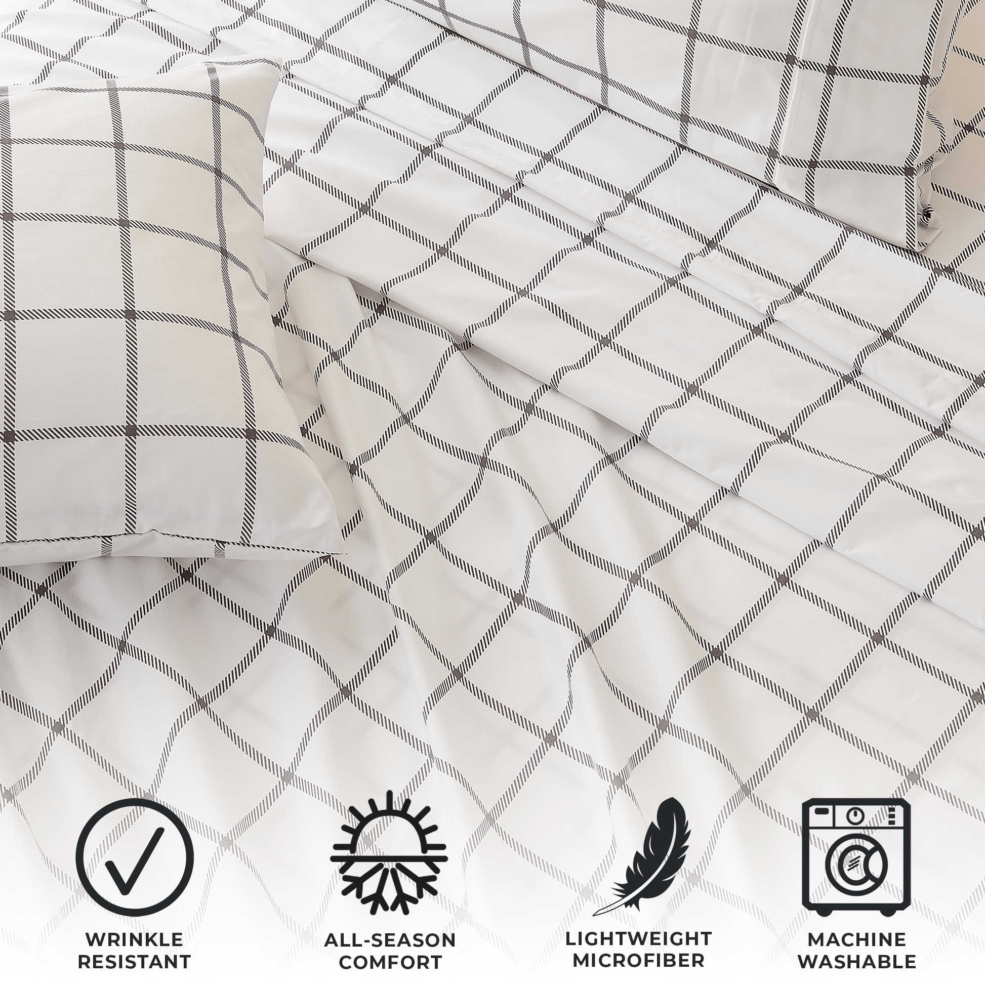 4 Piece Microfiber Sheet Set - Baylor Collection - Best Buy Furniture