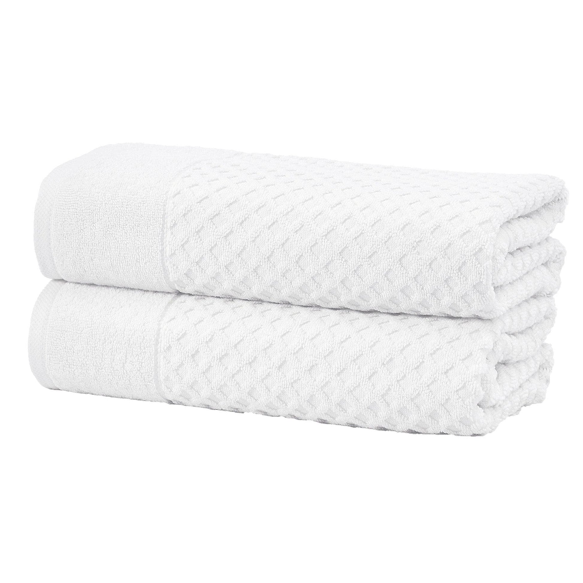Cotton Diamond Waffle Weave Bath Towel Set - Grayson Collection - Best Buy Furniture
