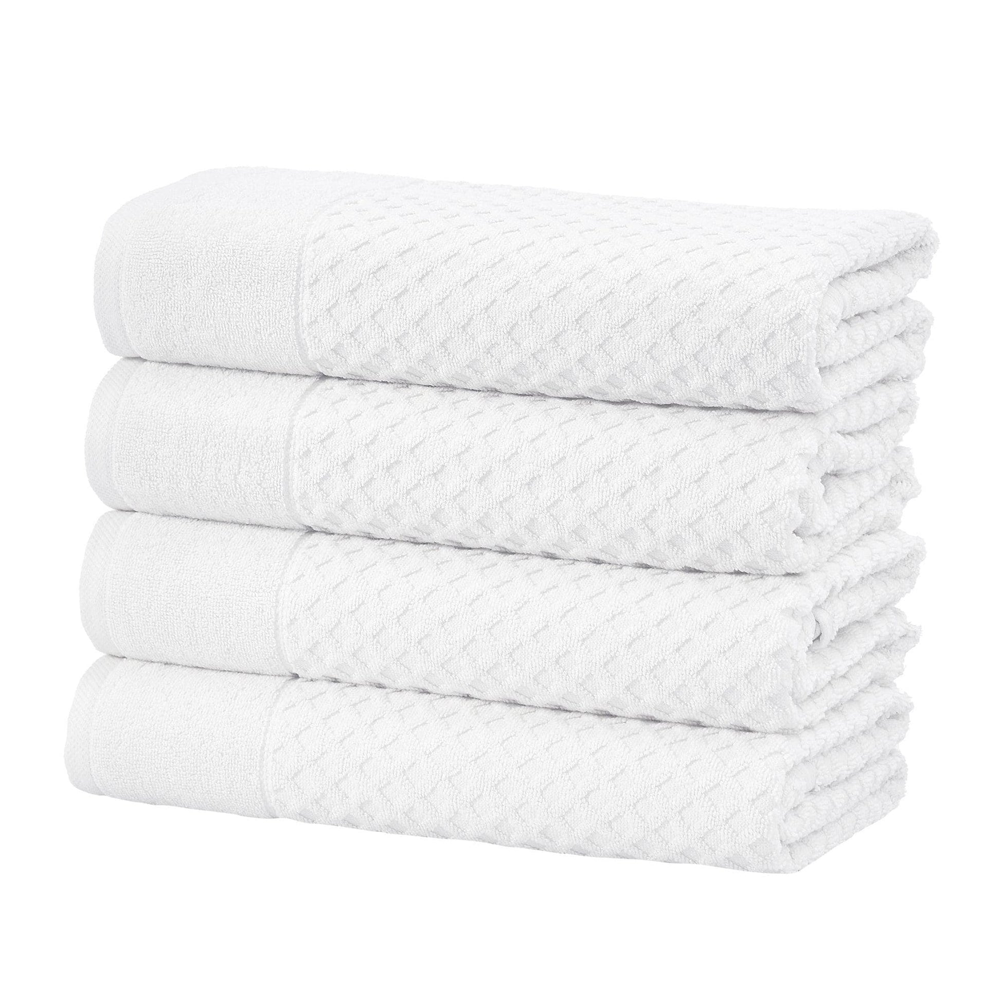Cotton Diamond Waffle Weave Bath Towel Set - Grayson Collection - Best Buy Furniture