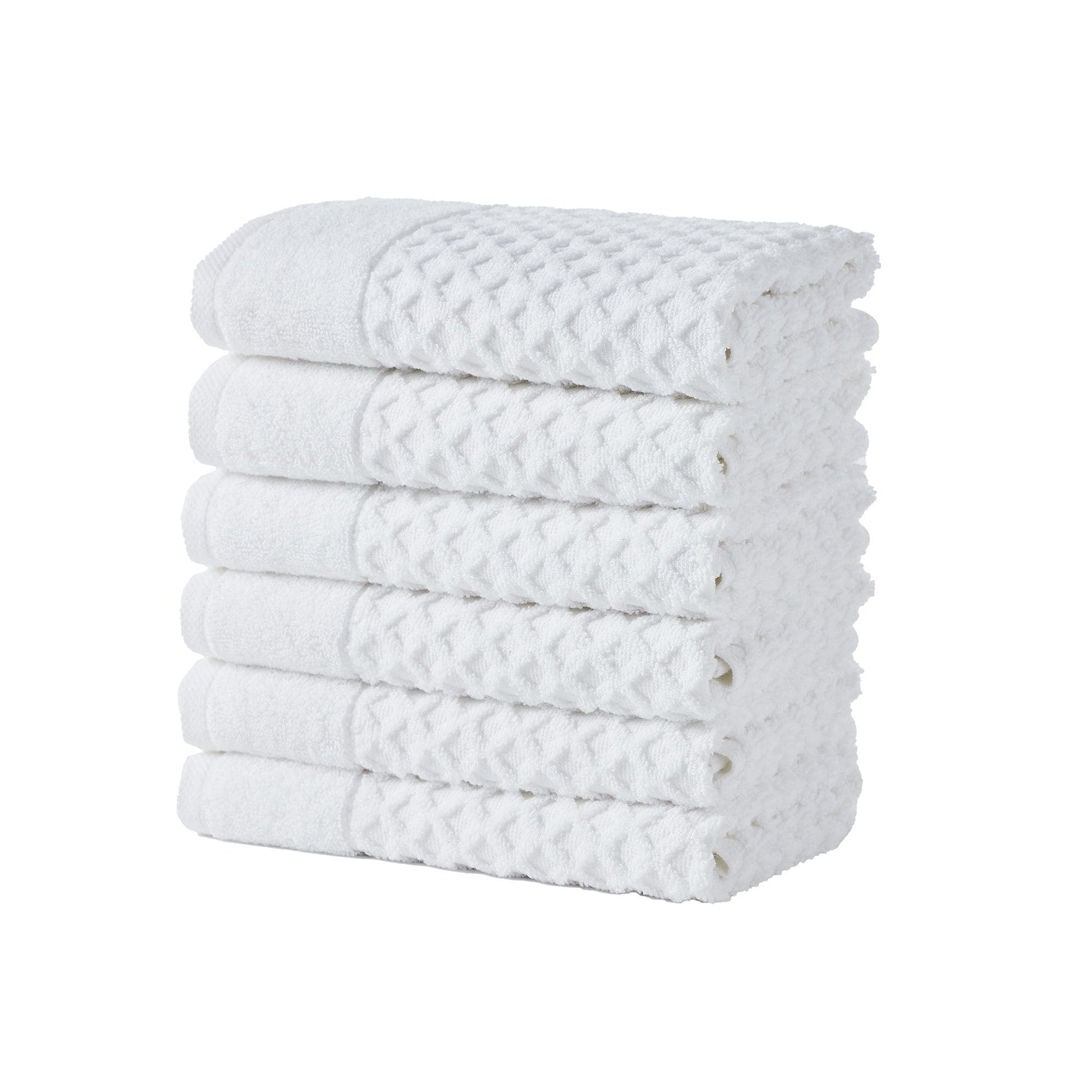 Cotton Diamond Waffle Weave Bath Towel Set - Grayson Collection - Best Buy Furniture
